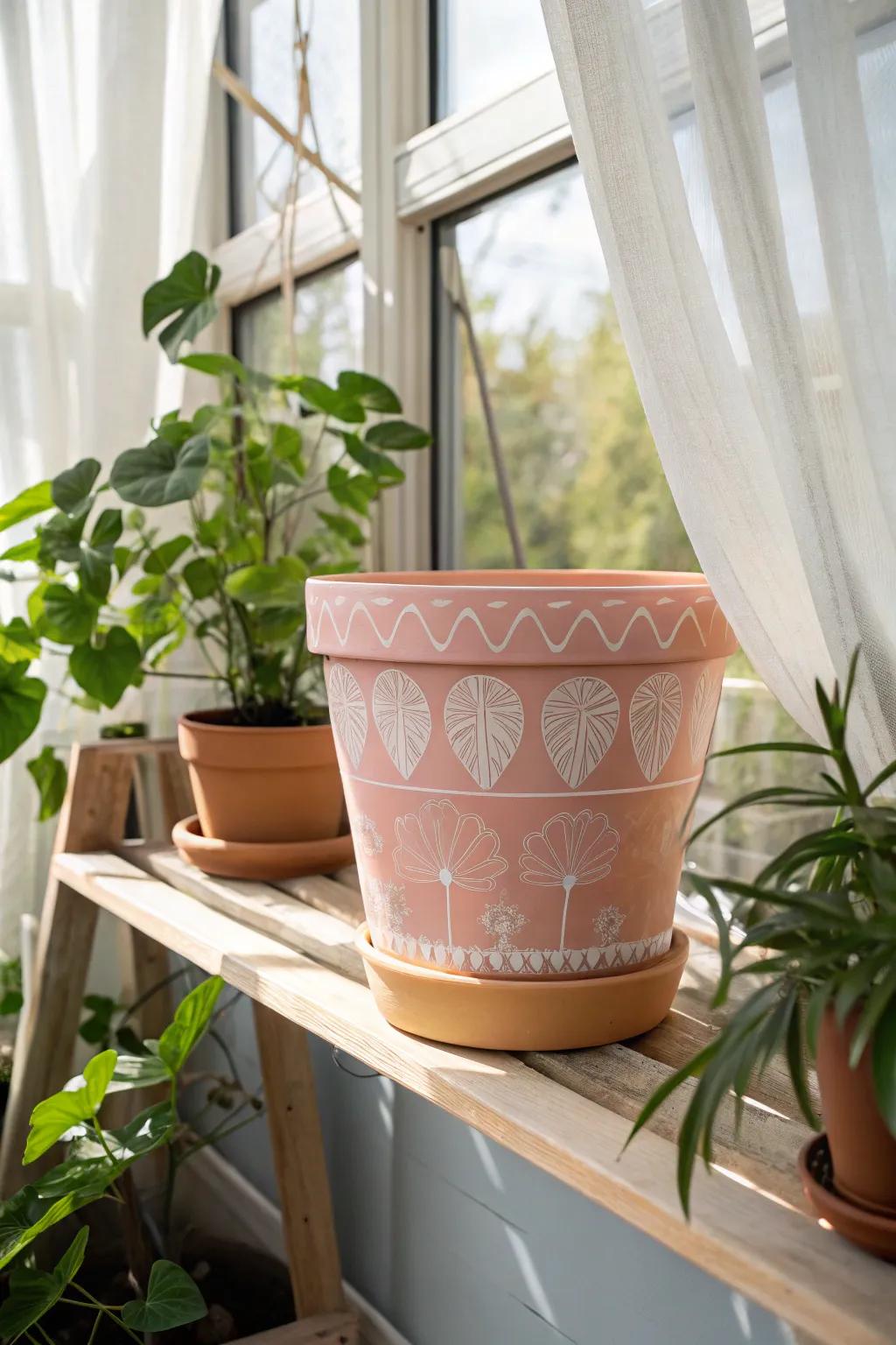 Brighten your greenhouse with a touch of color and charm. 🌿✨ #DIYDecor #ScandiBoho