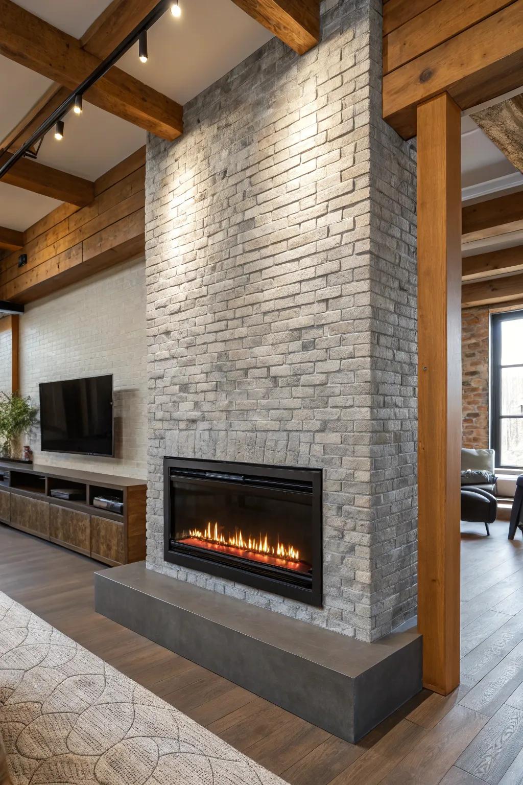 Enhance visual interest with textured tile surrounds.