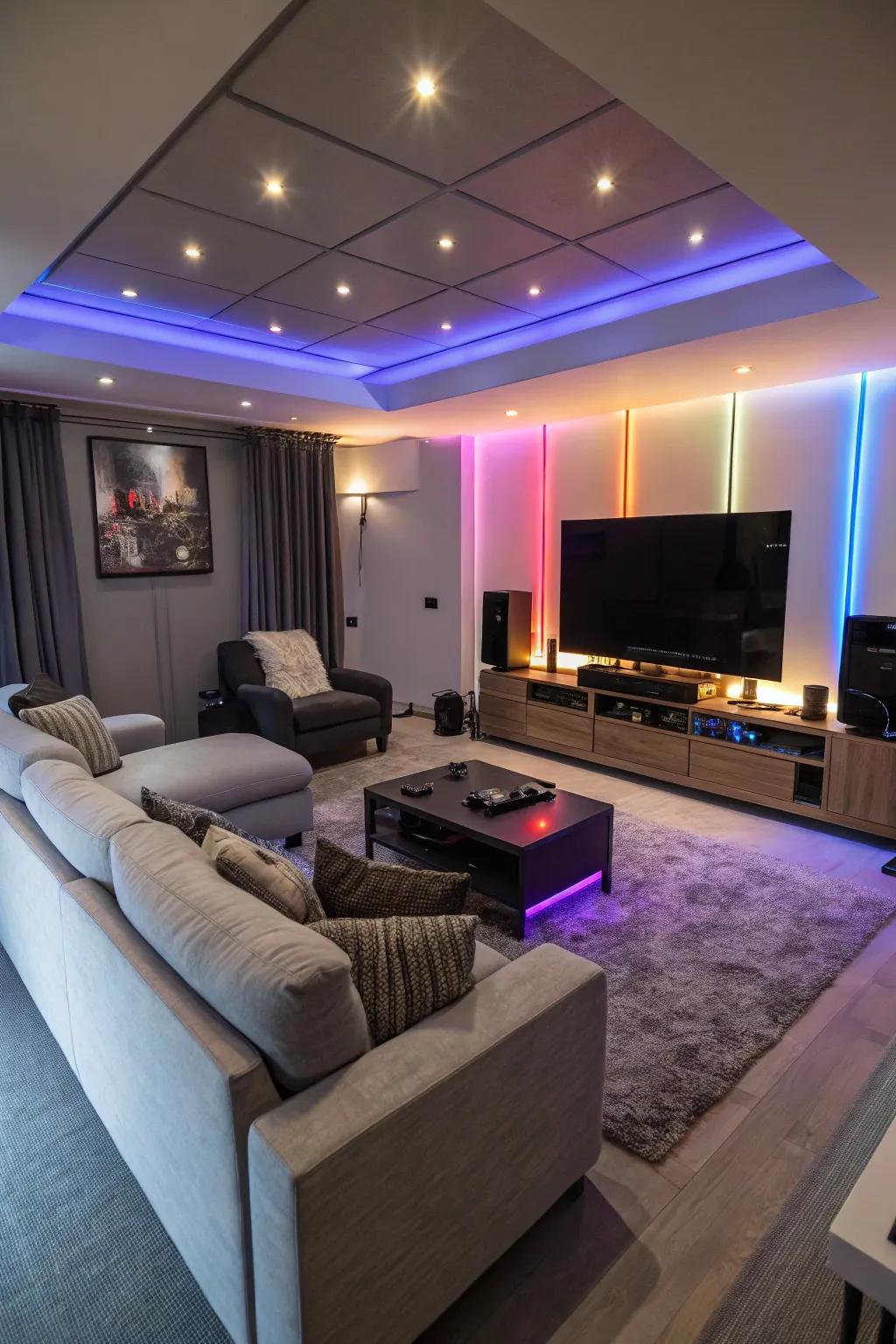 Establish the perfect setting with subtle lighting that adapts to any event.