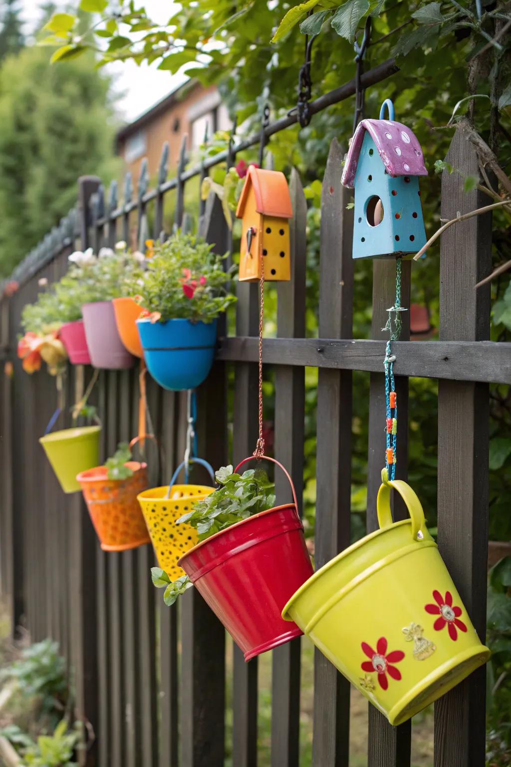 Decorative touches bring life and color to your fence.