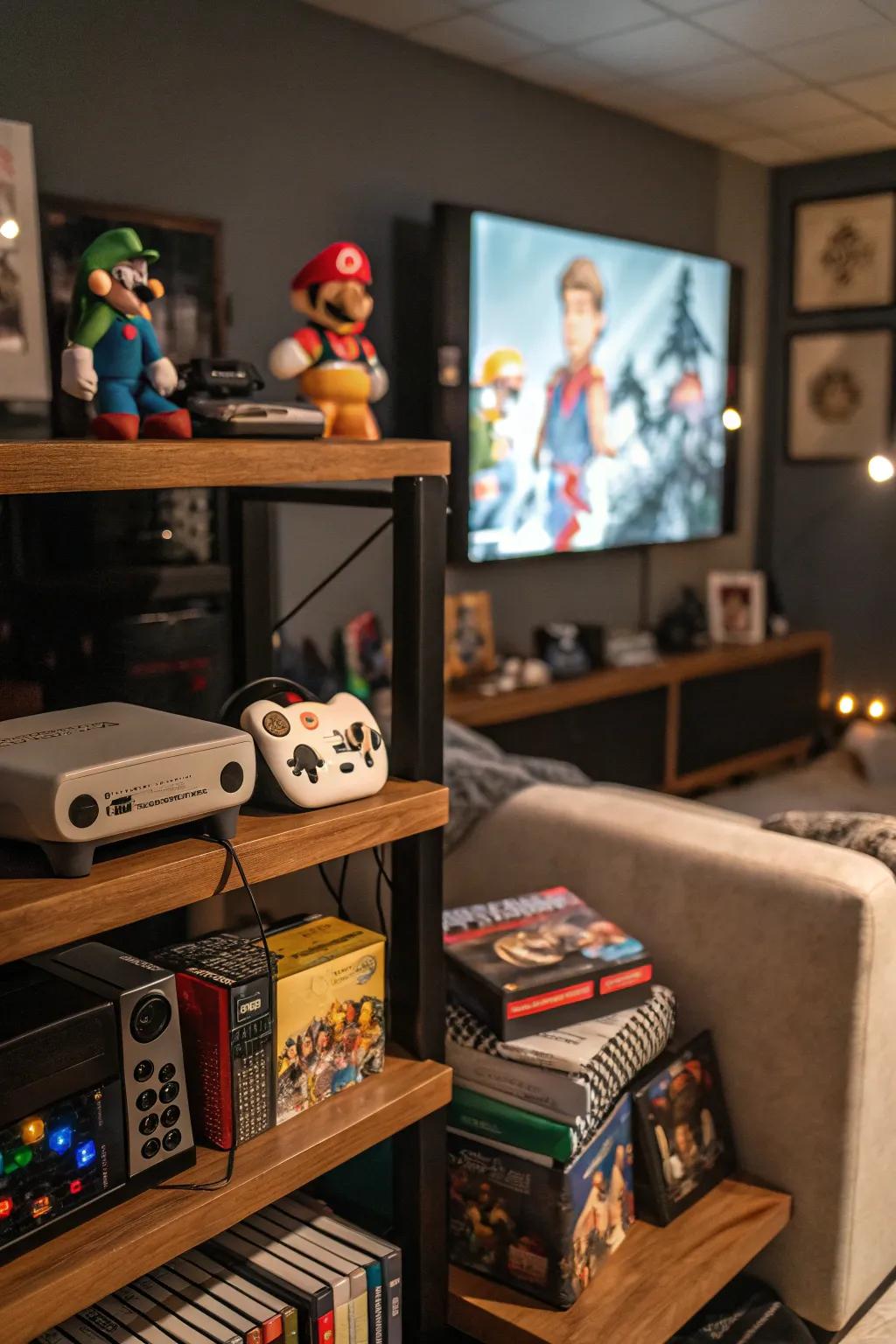 Personal details make your game room stand out.