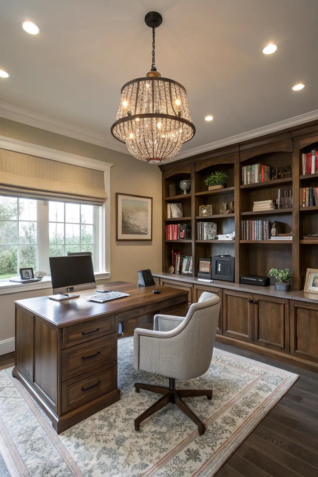 Impressive illumination adds character and style to any workspace.