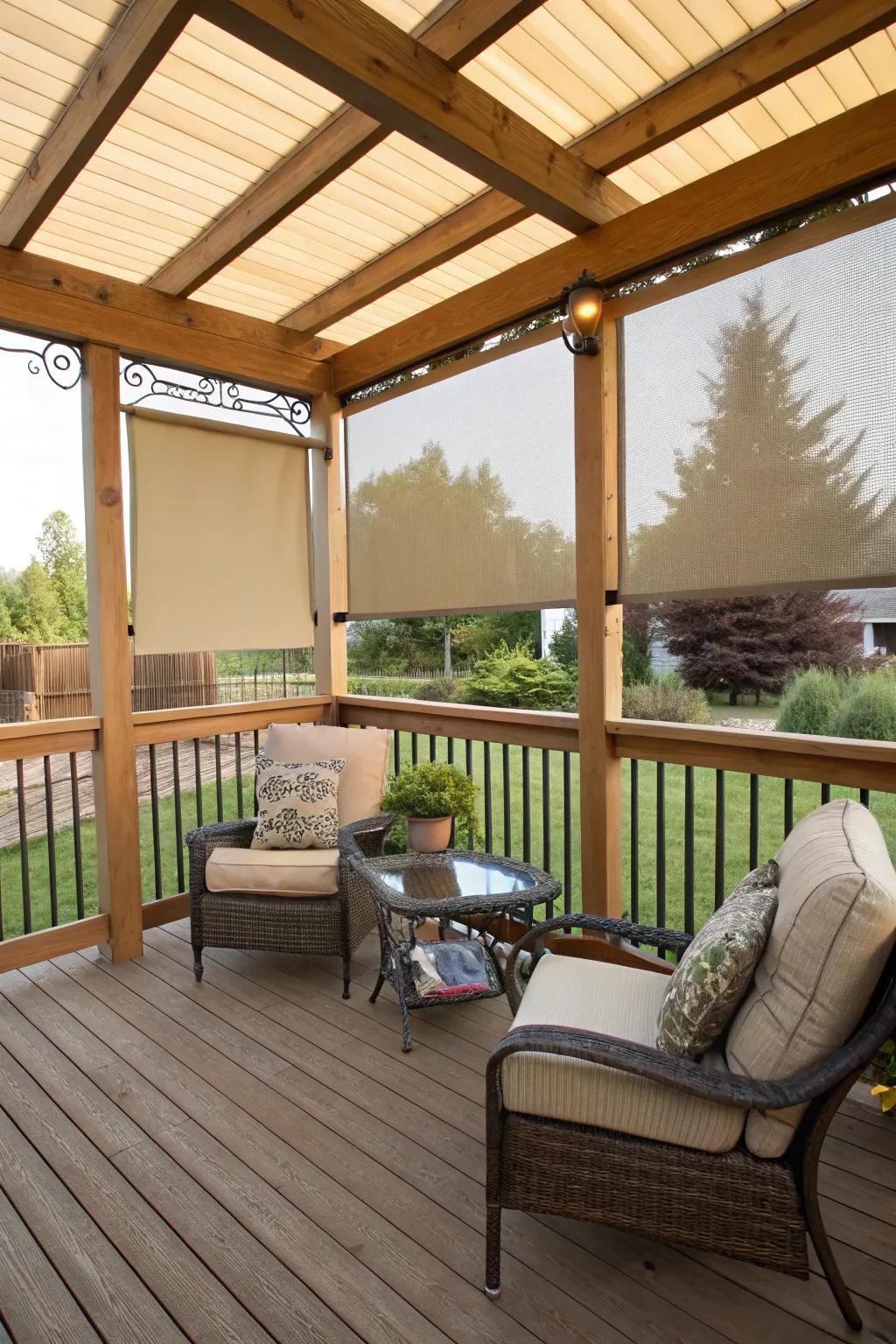 Adapt your deck for any weather with stylish shades.