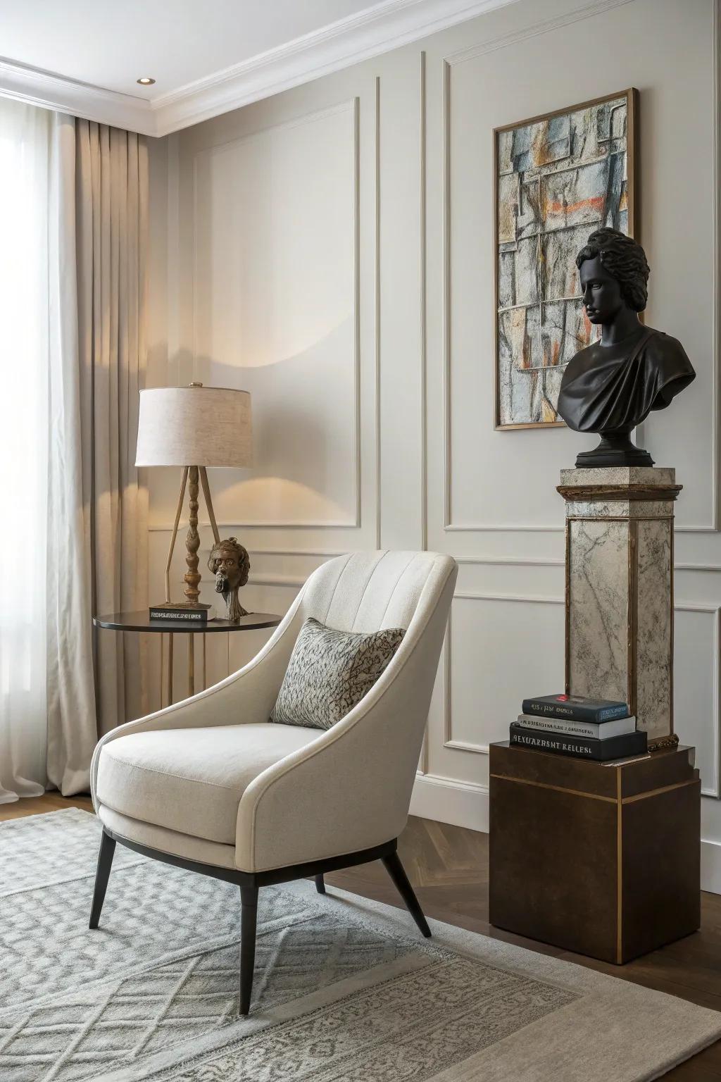 Minimalist decor can make a striking impact with simplicity.