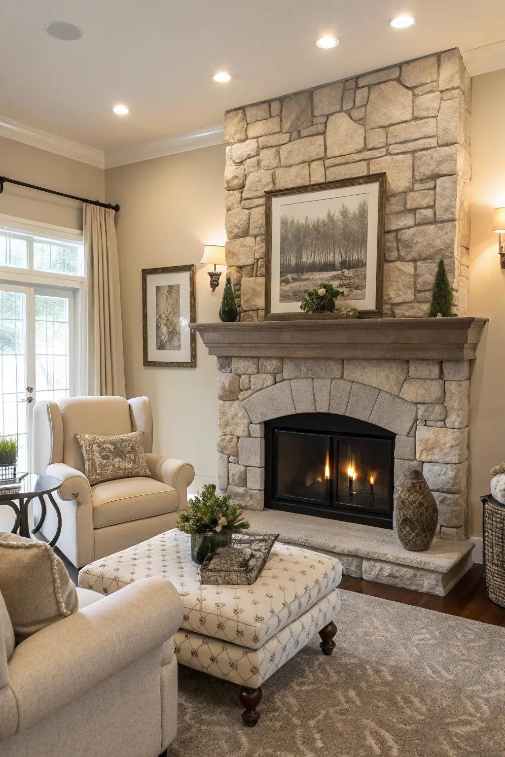 A monochromatic range makes a quiet and complex atmosphere.