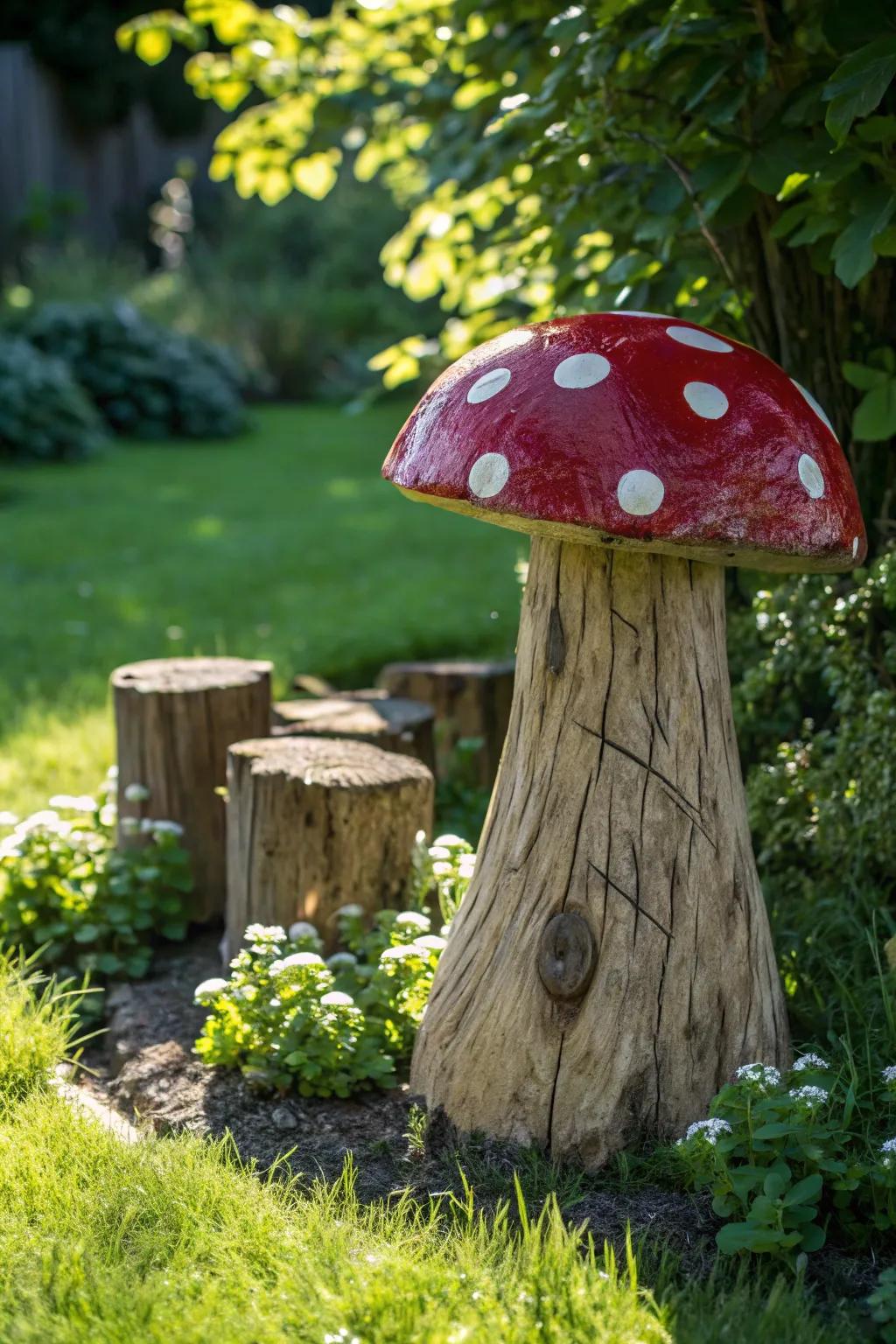 Bring fairy tale magic to your garden with handcrafted toadstools.