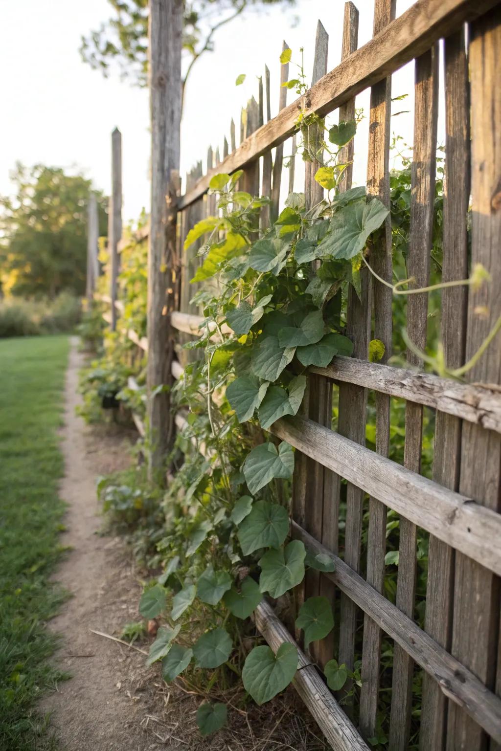 Transform your garden into a lush sanctuary with a living fence trellis.