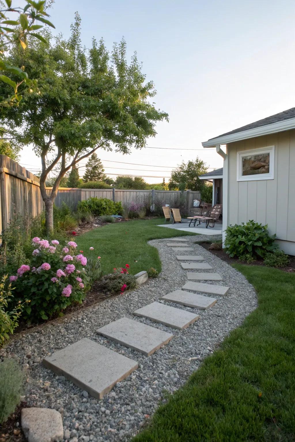 Appealing pathways that augment backyard usability and elegance.