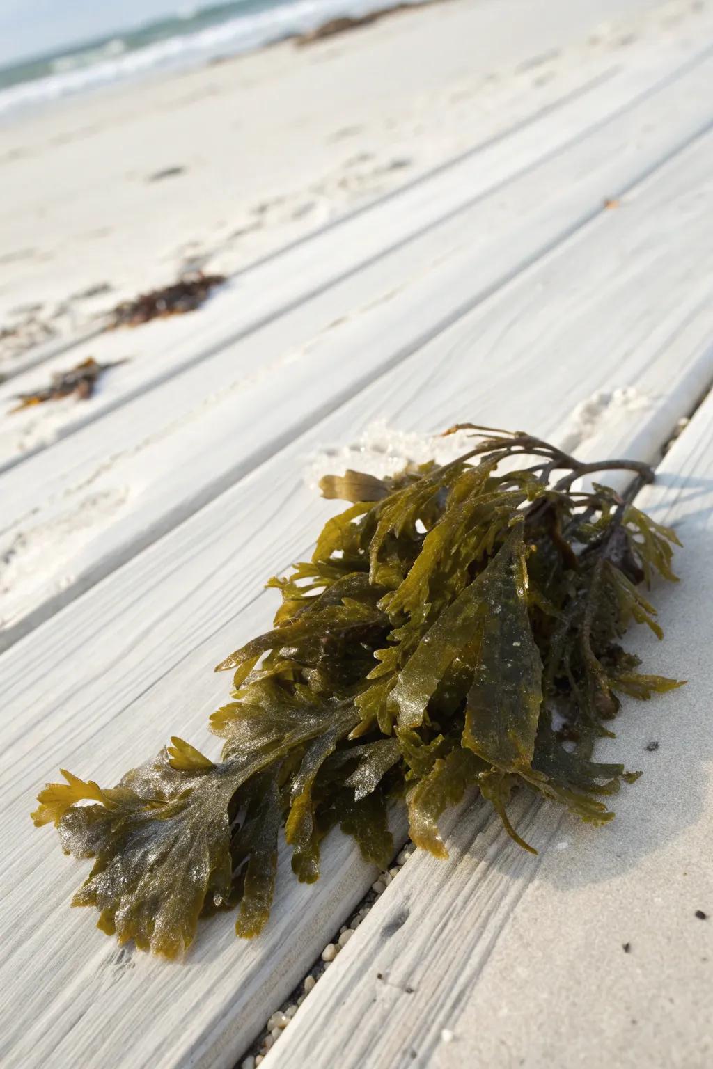 Transform your garden with the natural beauty of seaweed mulch. #GardenCraft #CoastalCharm