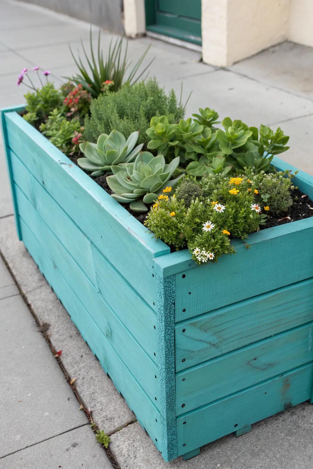 Bring life to your parklet with a splash of vibrant color and natural beauty.