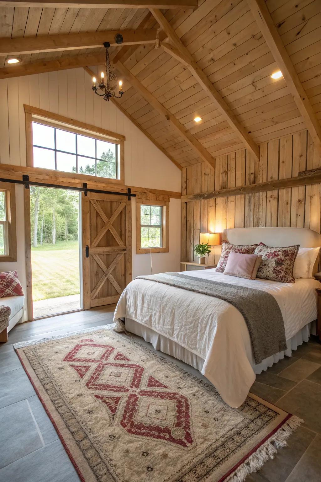 Greet guests using a stunning pole barn visitor suite.