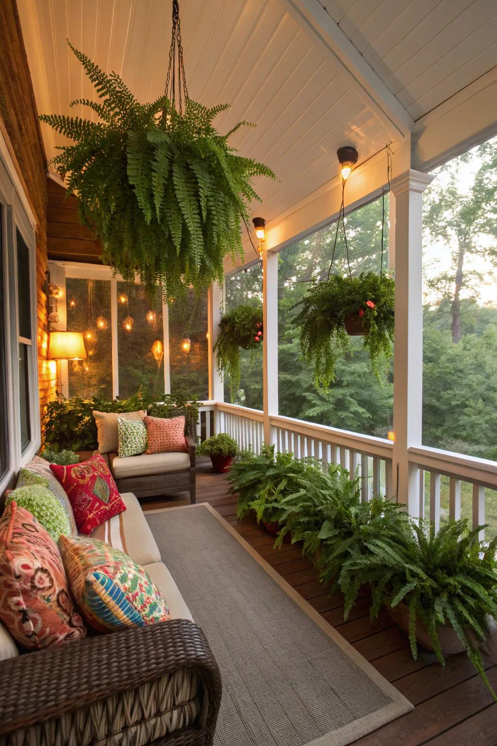 A porch with Southern charm that welcomes everyone.