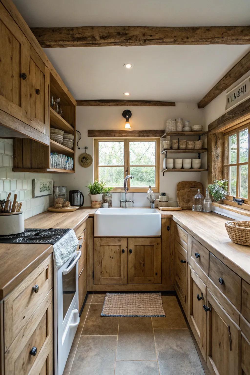 An efficient layout ensures everything is within easy reach.