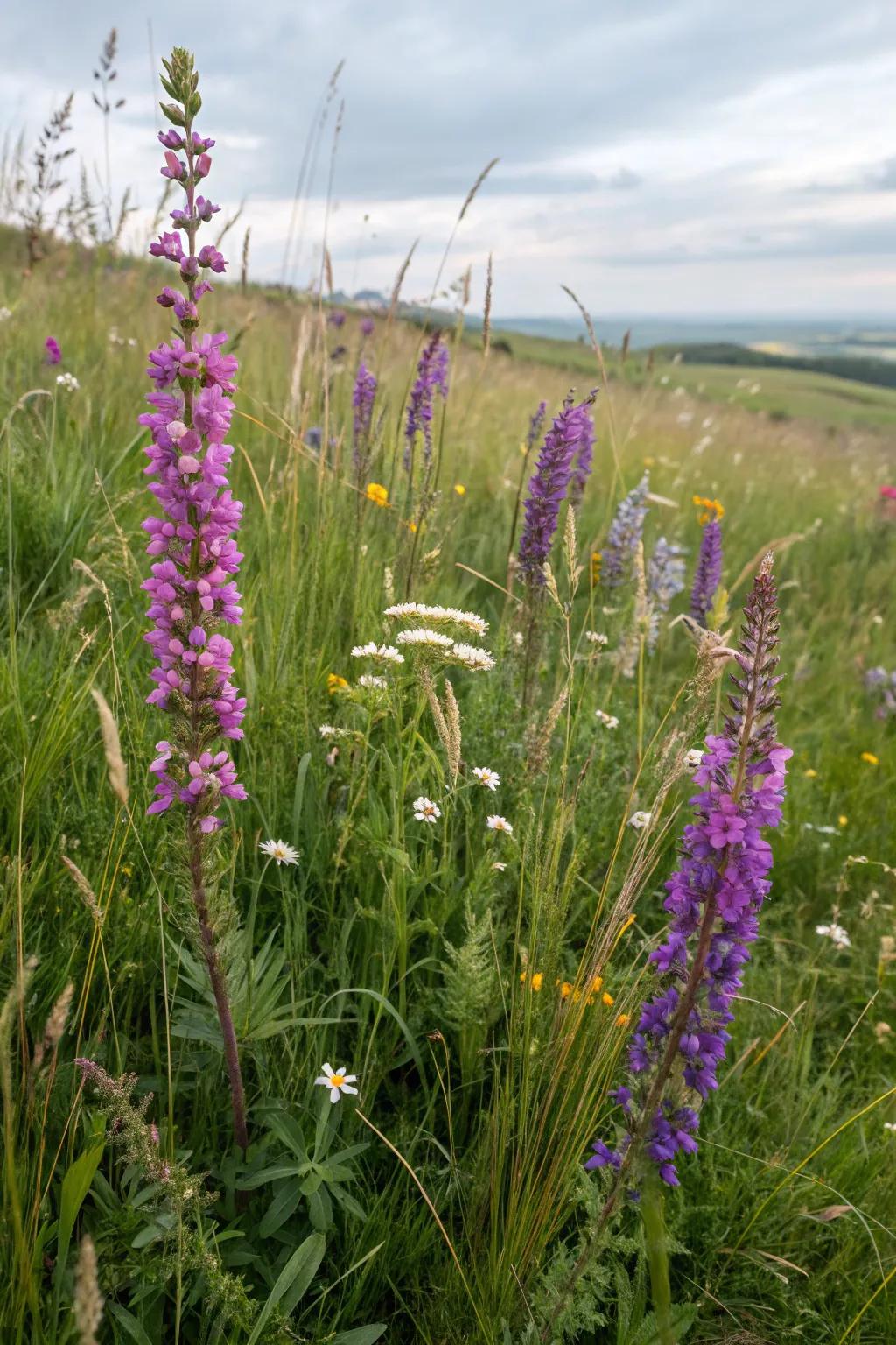 Snapdragons enhance the beauty of natural landscapes with their wild charm.