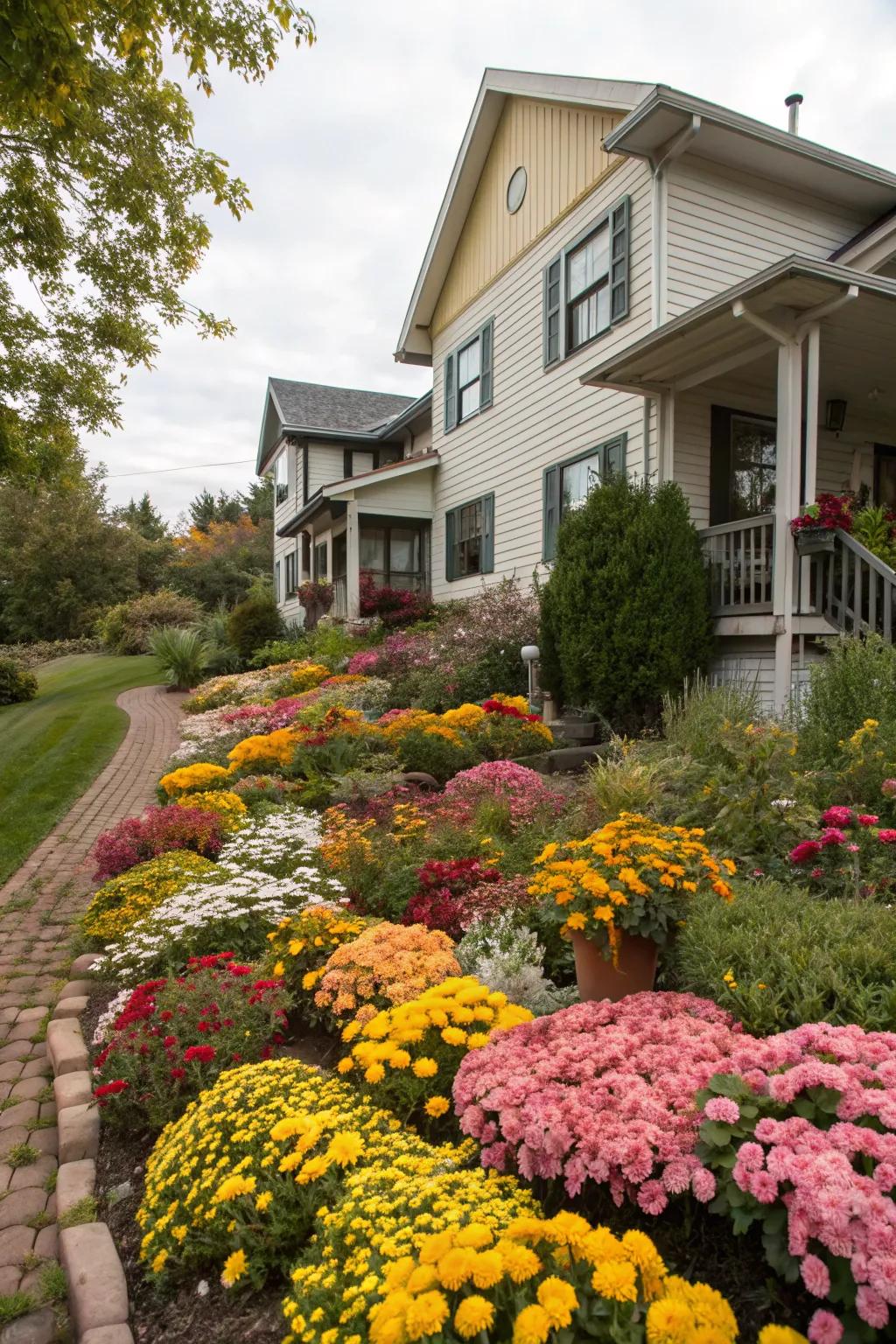 Seasonal flowers add vibrant pops of color to your landscape.