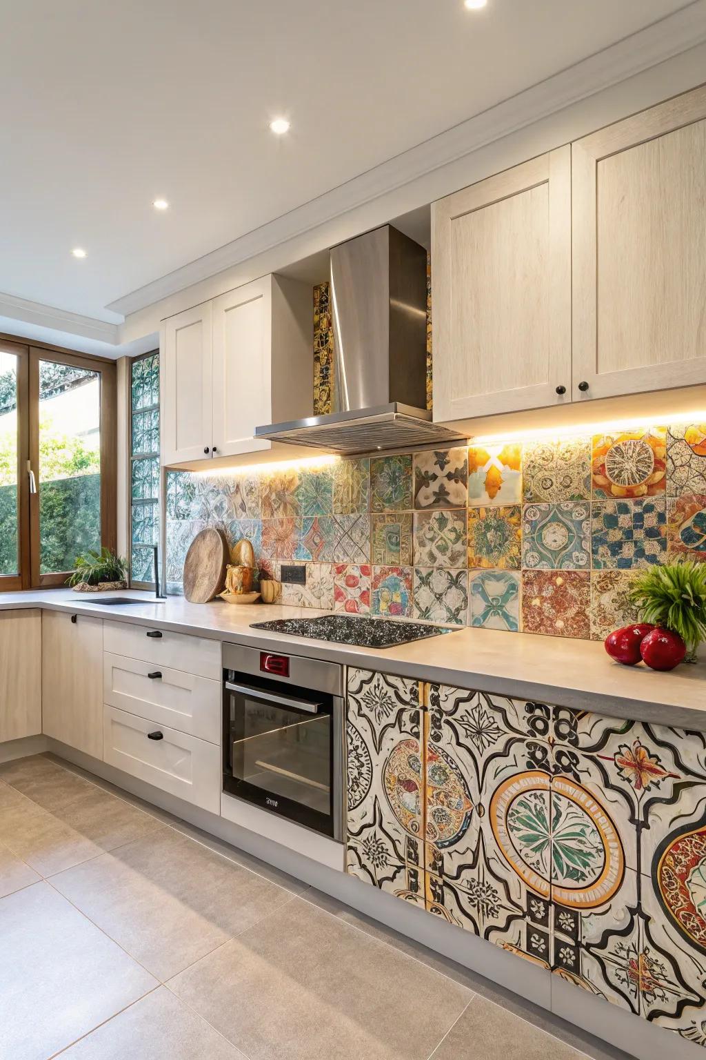 Personalized art elements add uniqueness to your kitchen.