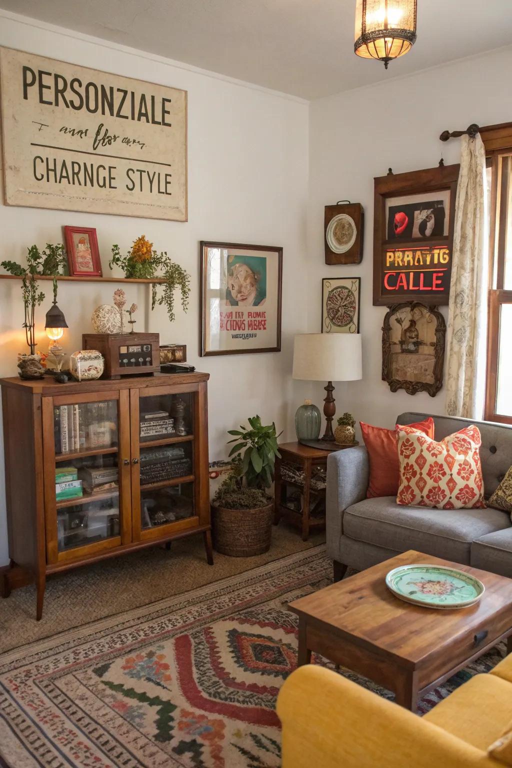 Individual accents in décor narrate your unique narrative.