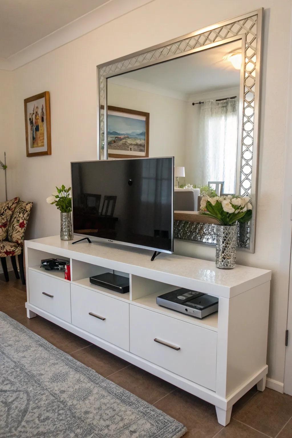 Open up your area using an ornamental looking glass.