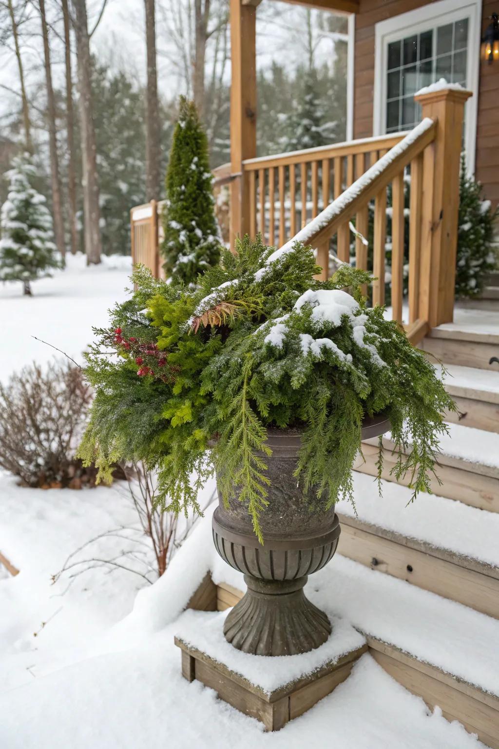 Cascading designs create an inviting, flowing visual.