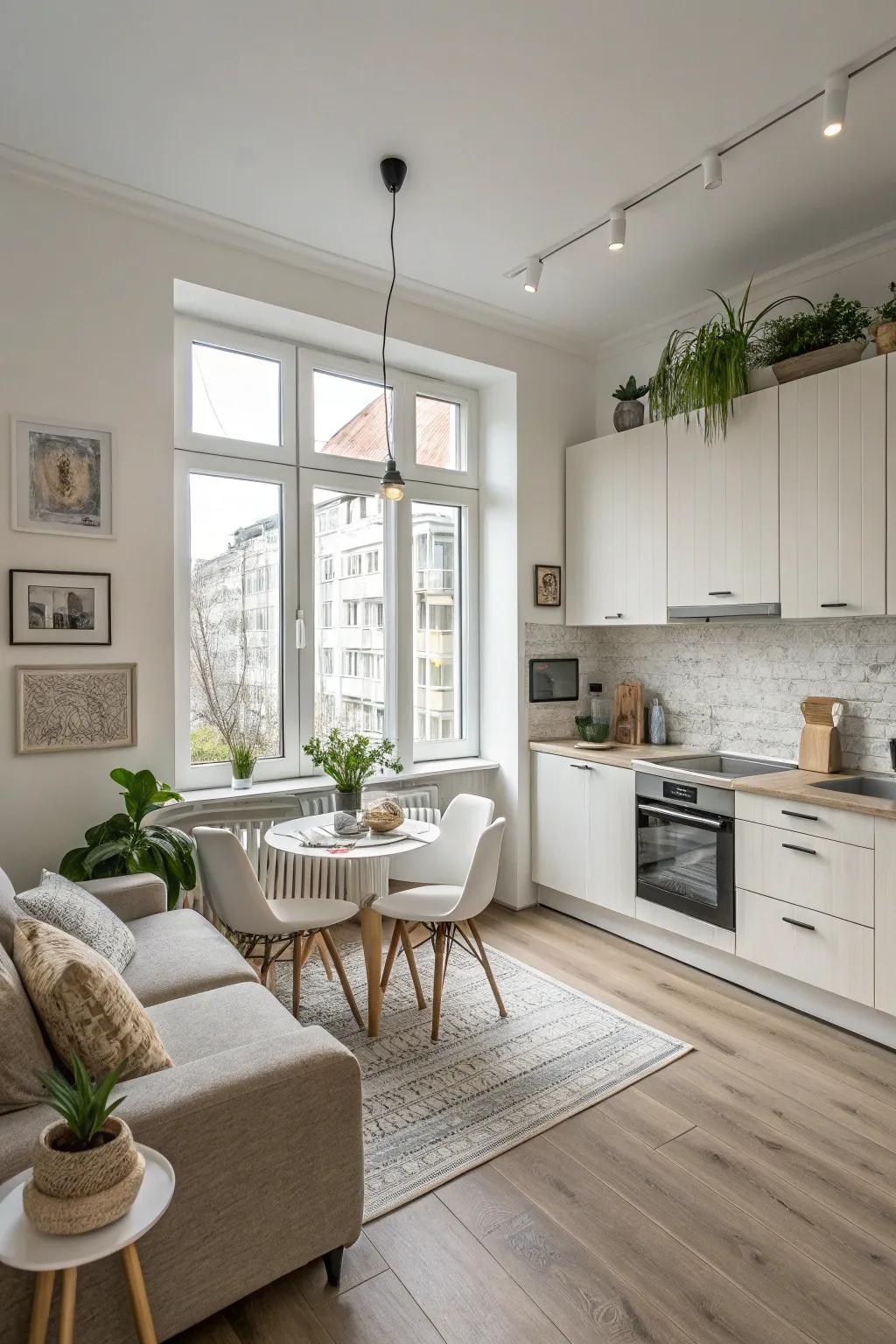 Draw inspiration from real-life small apartment designs.