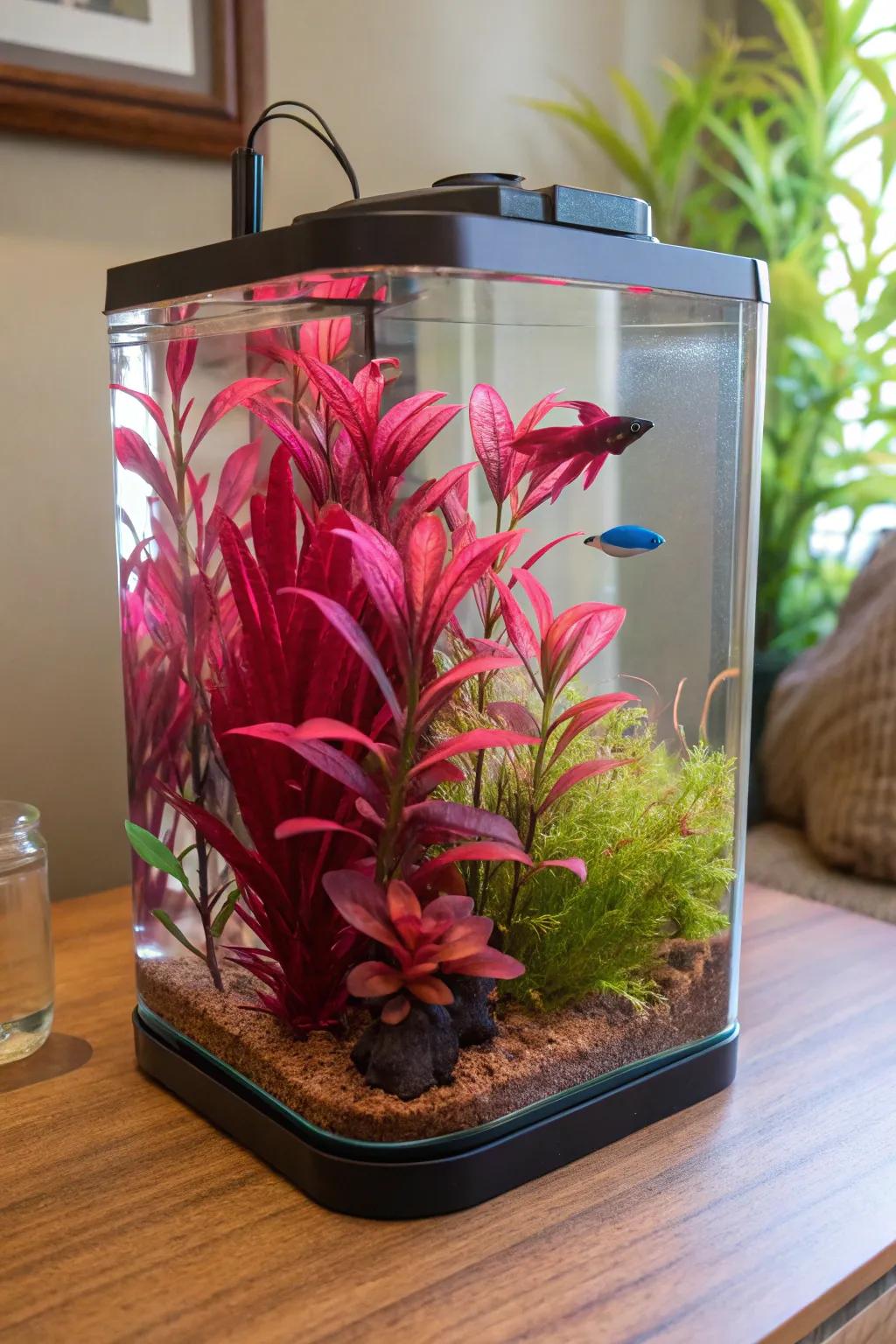 Produce a chromatic burst with vibrant flora and decorations.