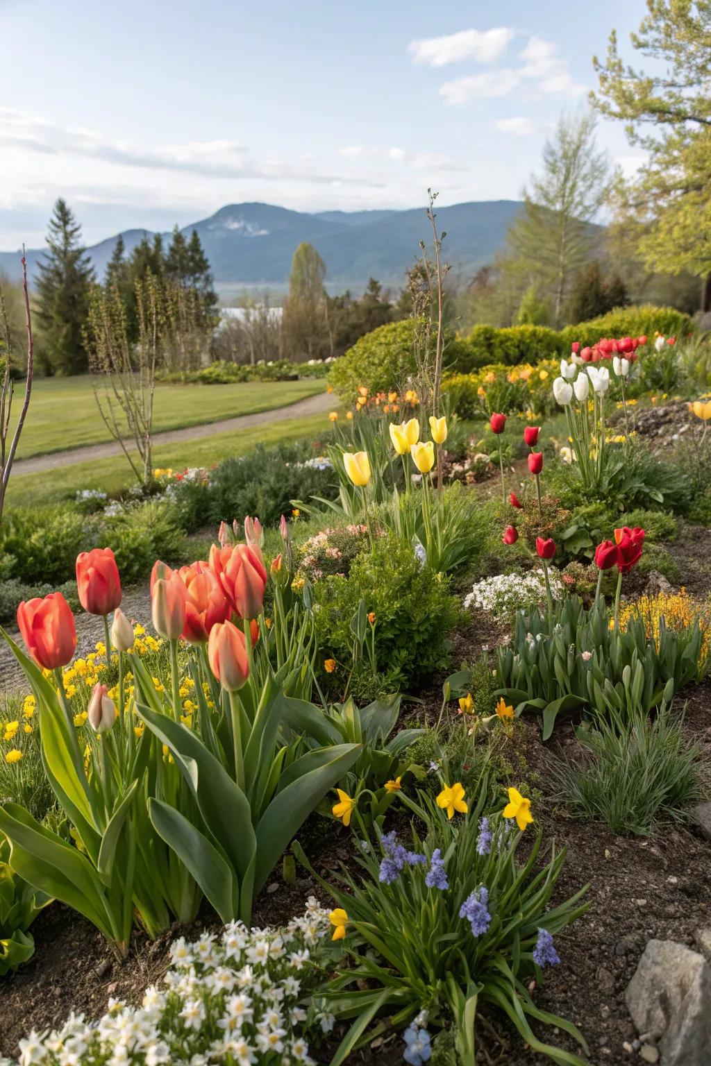 Alpine bulbs bring seasonal surprises.