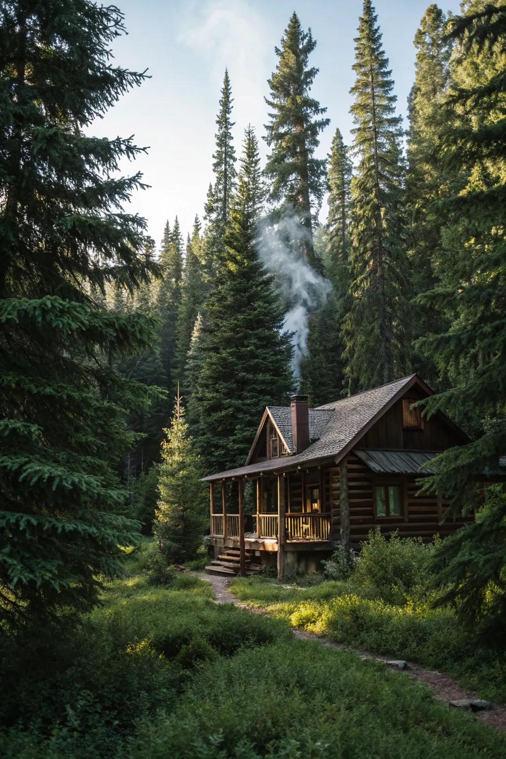 Year-round trees deliver continuous greenery and privacy.