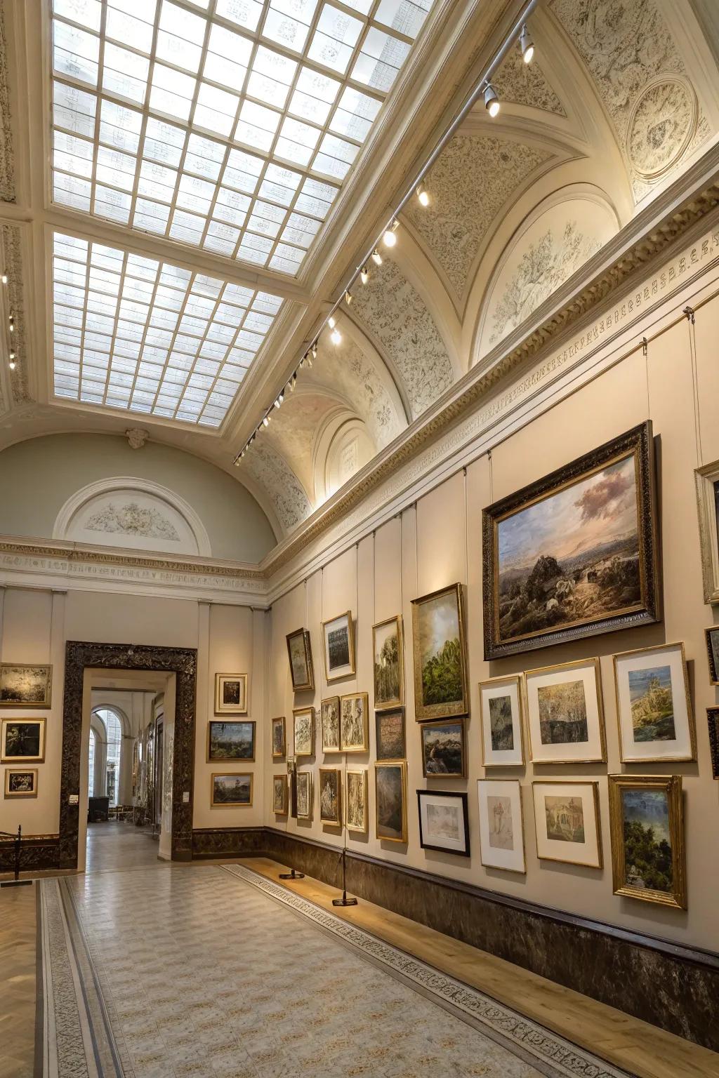 A photo display adds a personal feel and visual intrigue.