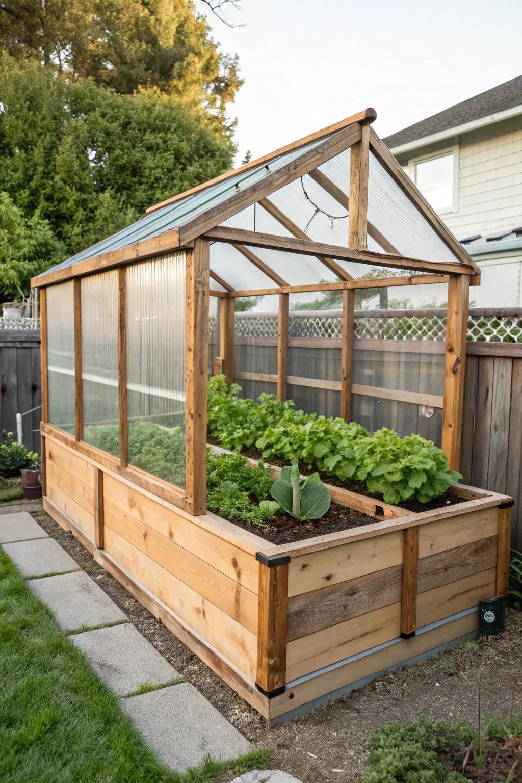 Elevate your gardening game with this sleek Raised Bed Retreat, where functionality meets style.