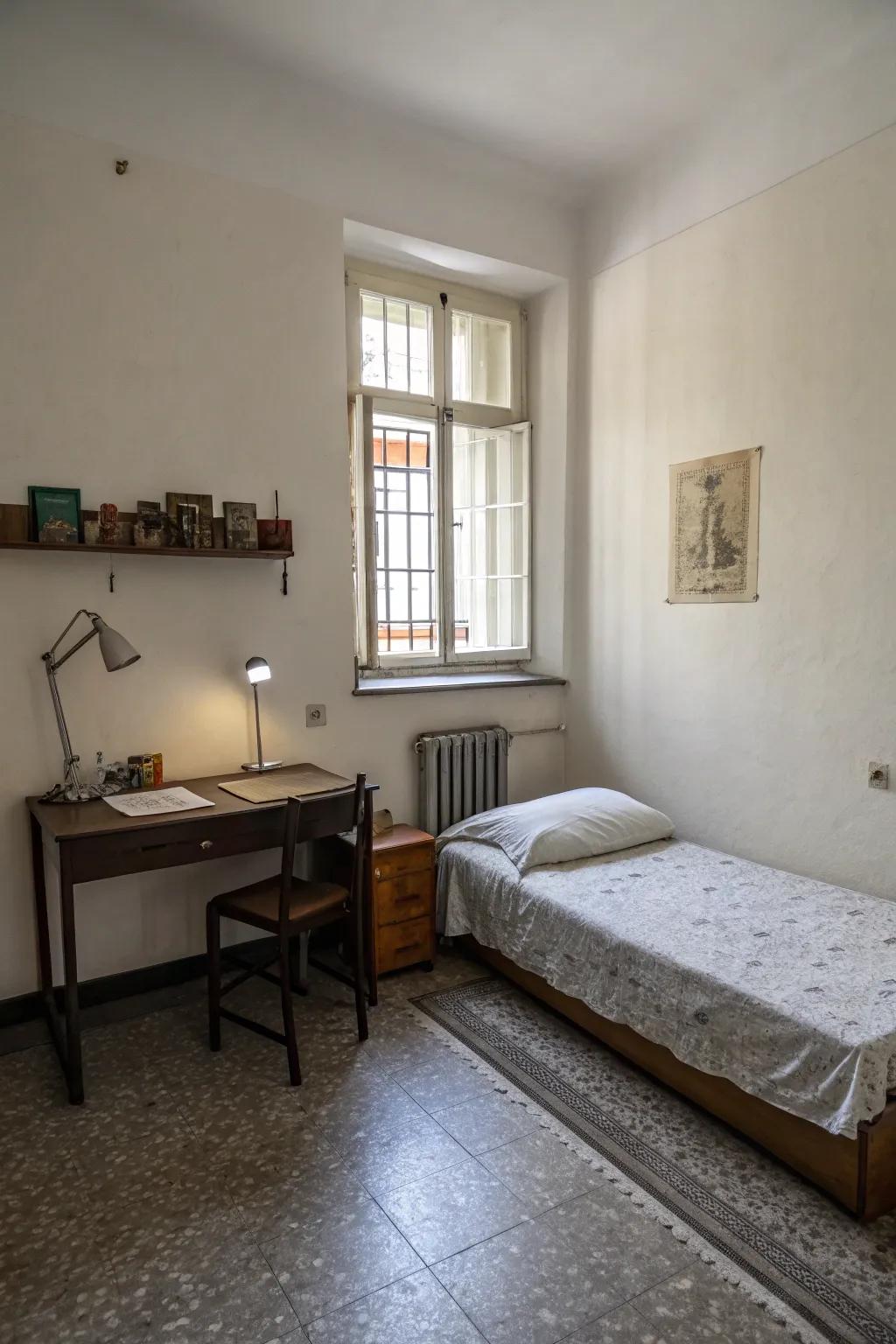 Embrace simplicity for a clear, open space.