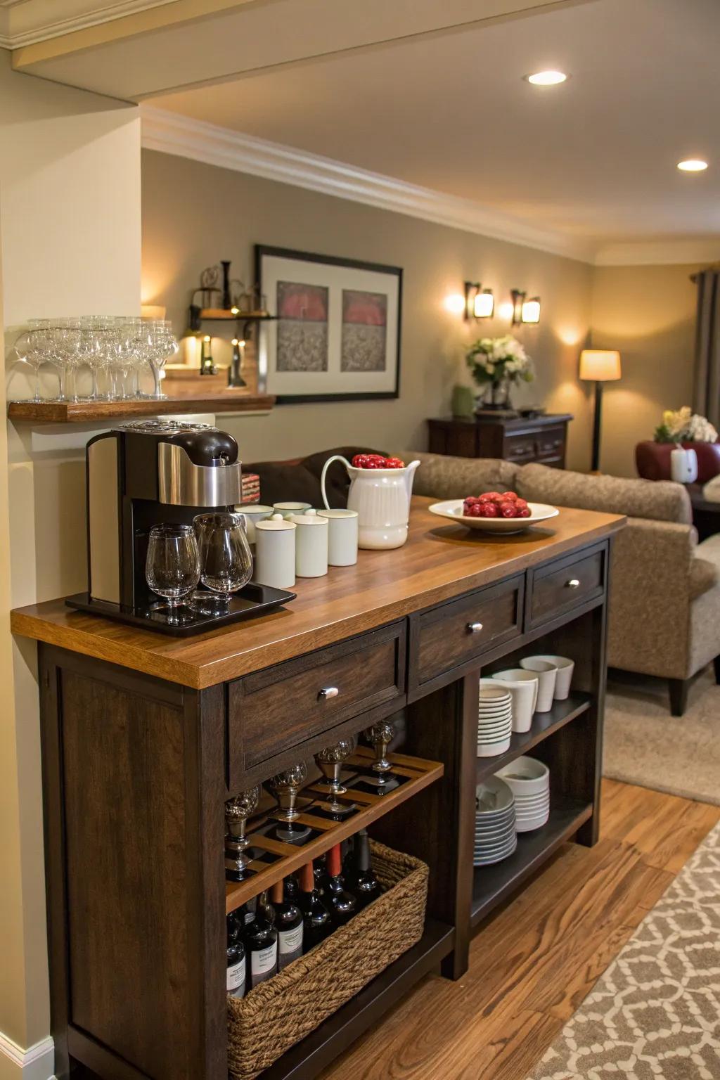 Interchangeable elements keep your bar dynamic and versatile.