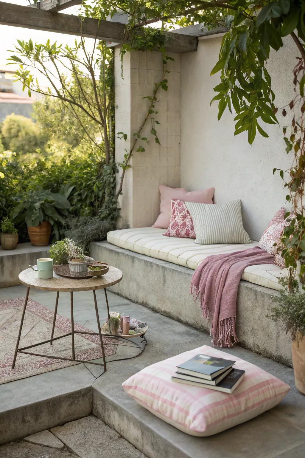Cozy seating areas make your patio a welcoming retreat.