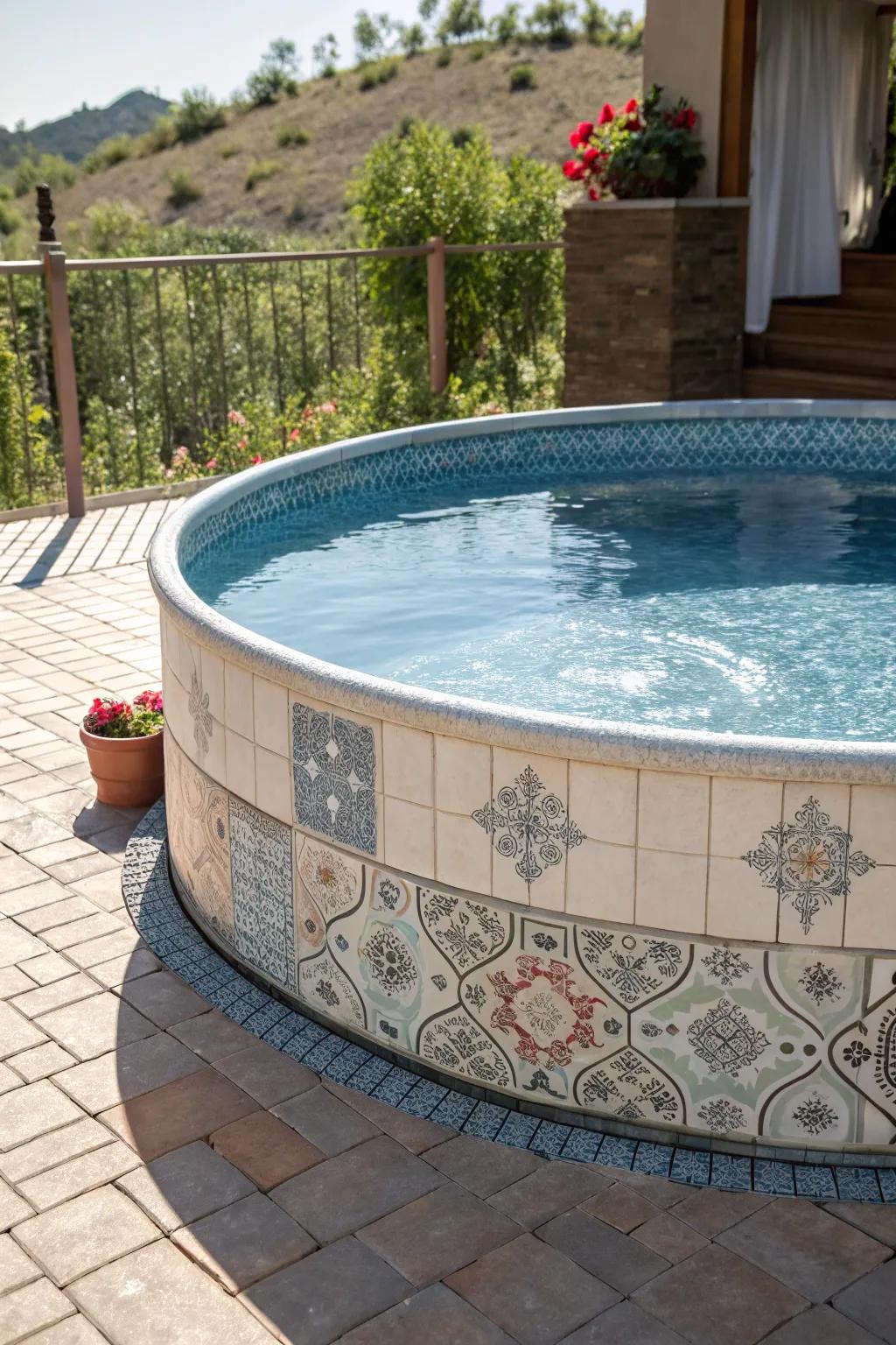 Add a touch of elegance with surprising tile accents.