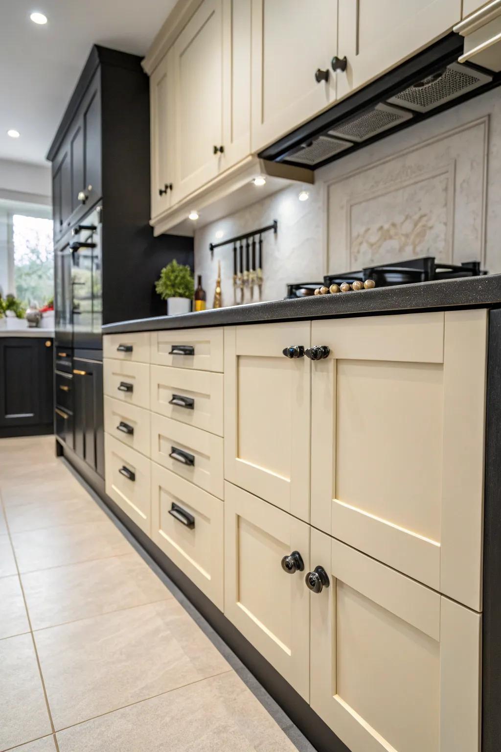 Bespoke features personalize and elevate the kitchen's design.