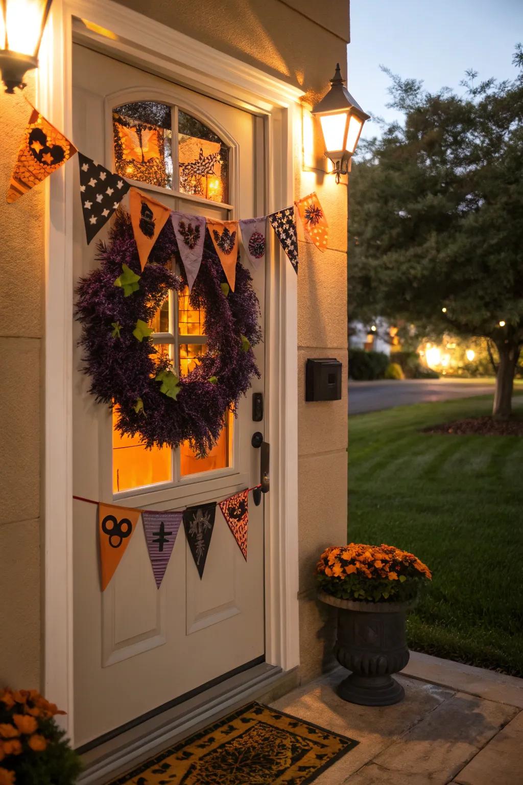 A haunted entrance welcomes all visitors.