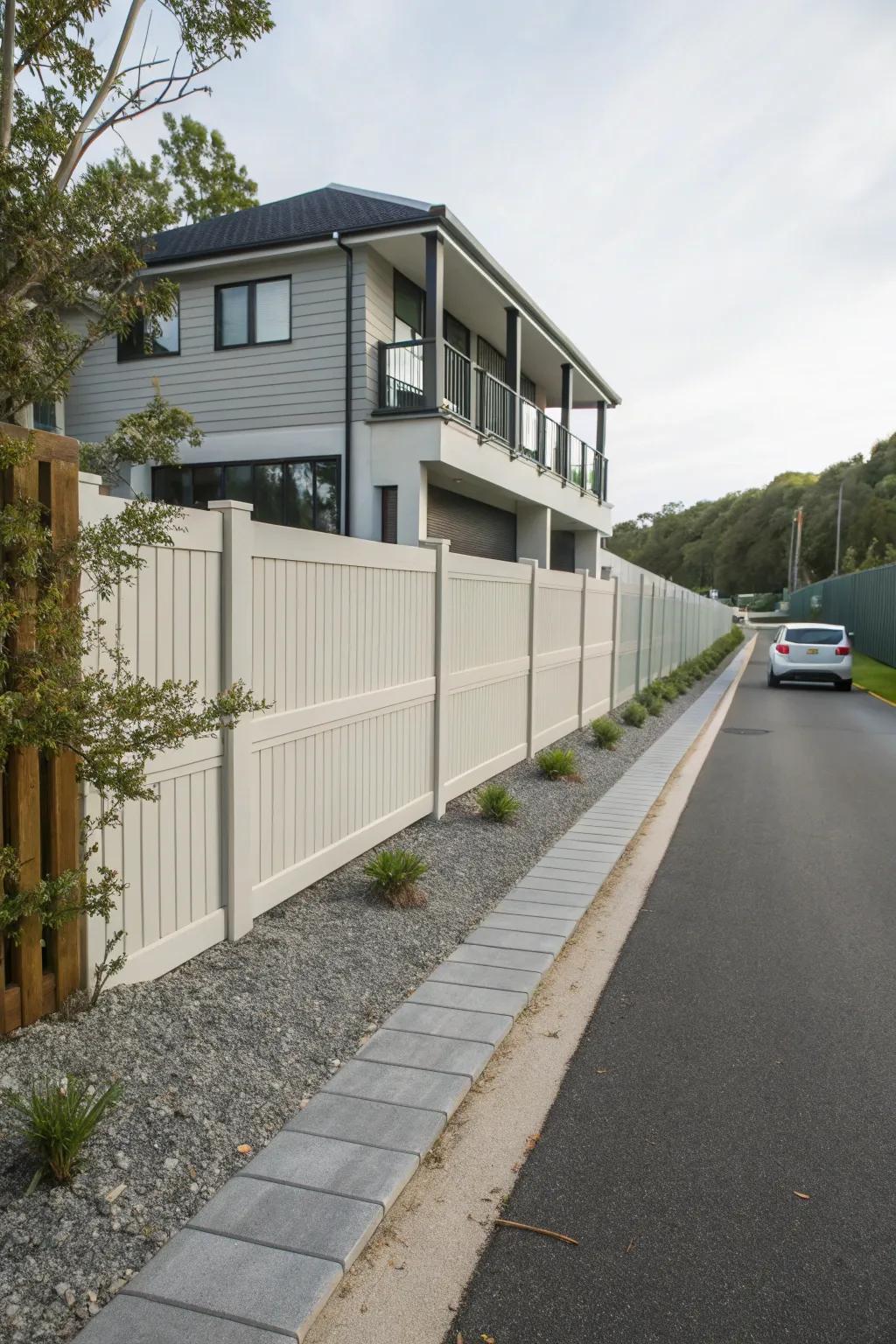 Mixed materials offer durability and minimal upkeep.