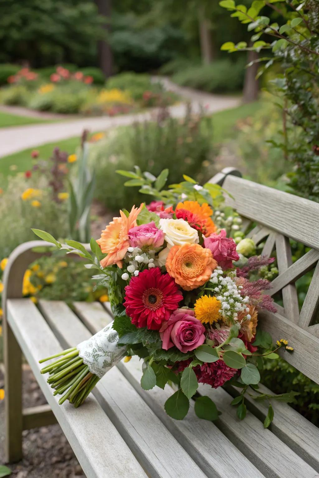 Garden-inspired bouquets bring the outdoors in.