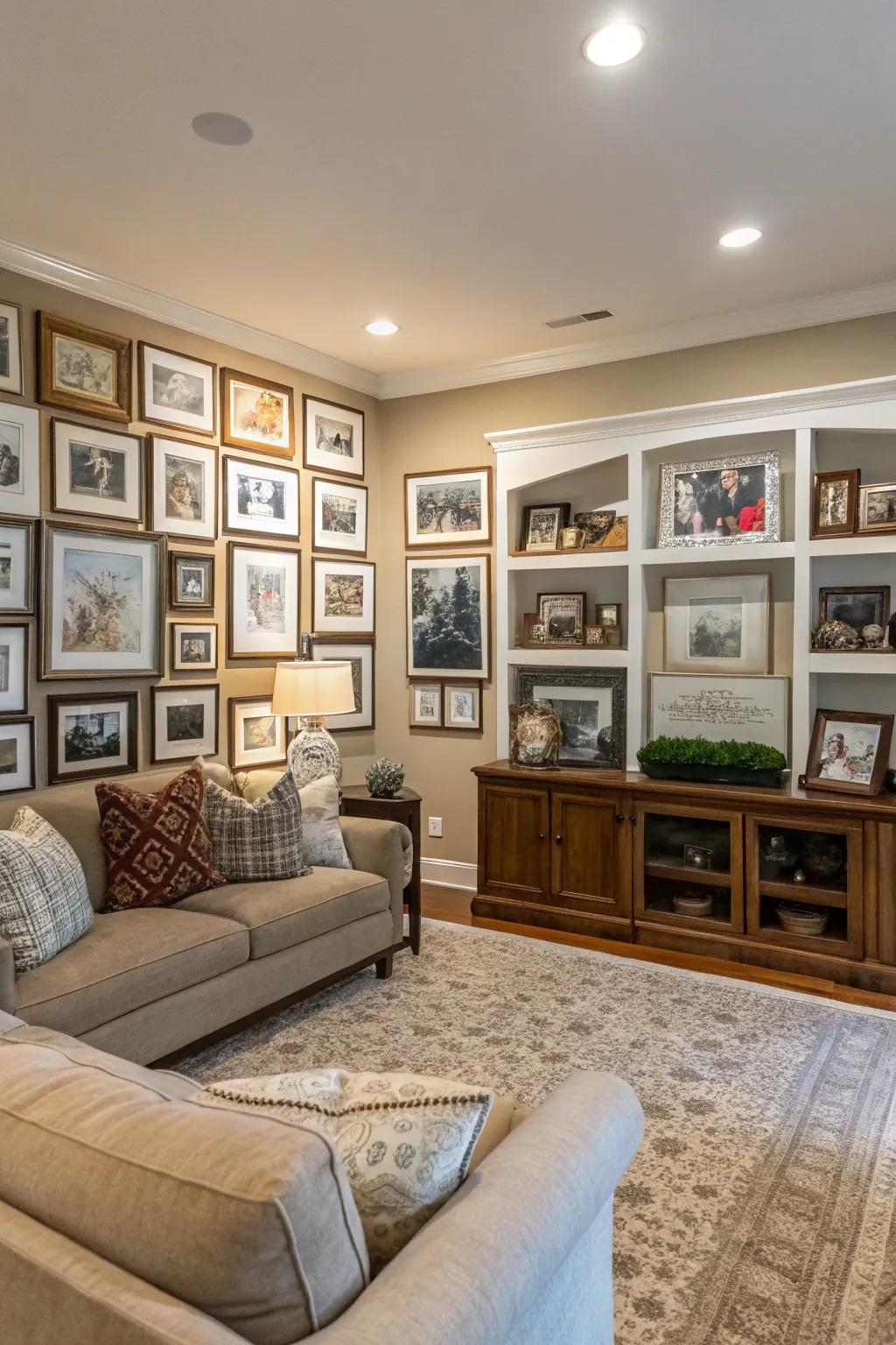 Personalize with art and memories.