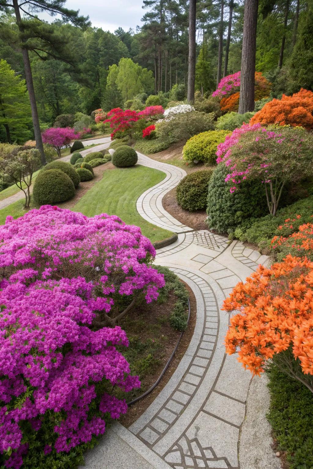 Dare to be different with unexpected flowering bush color schemes.