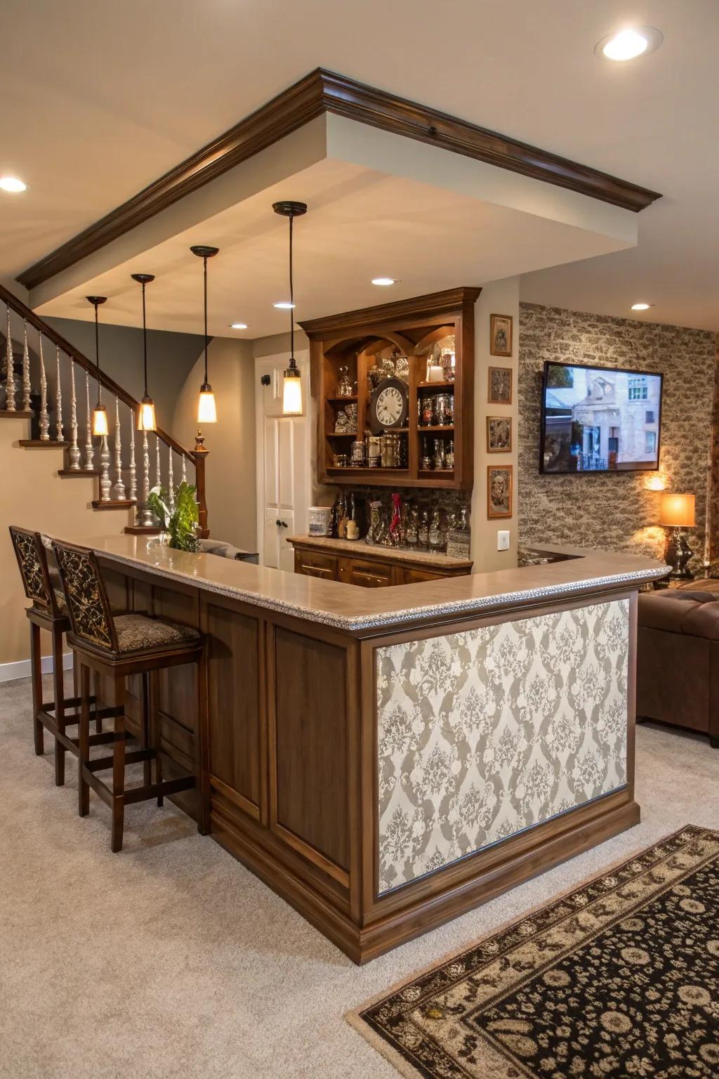 A themed bar that adds character and charm to your space.