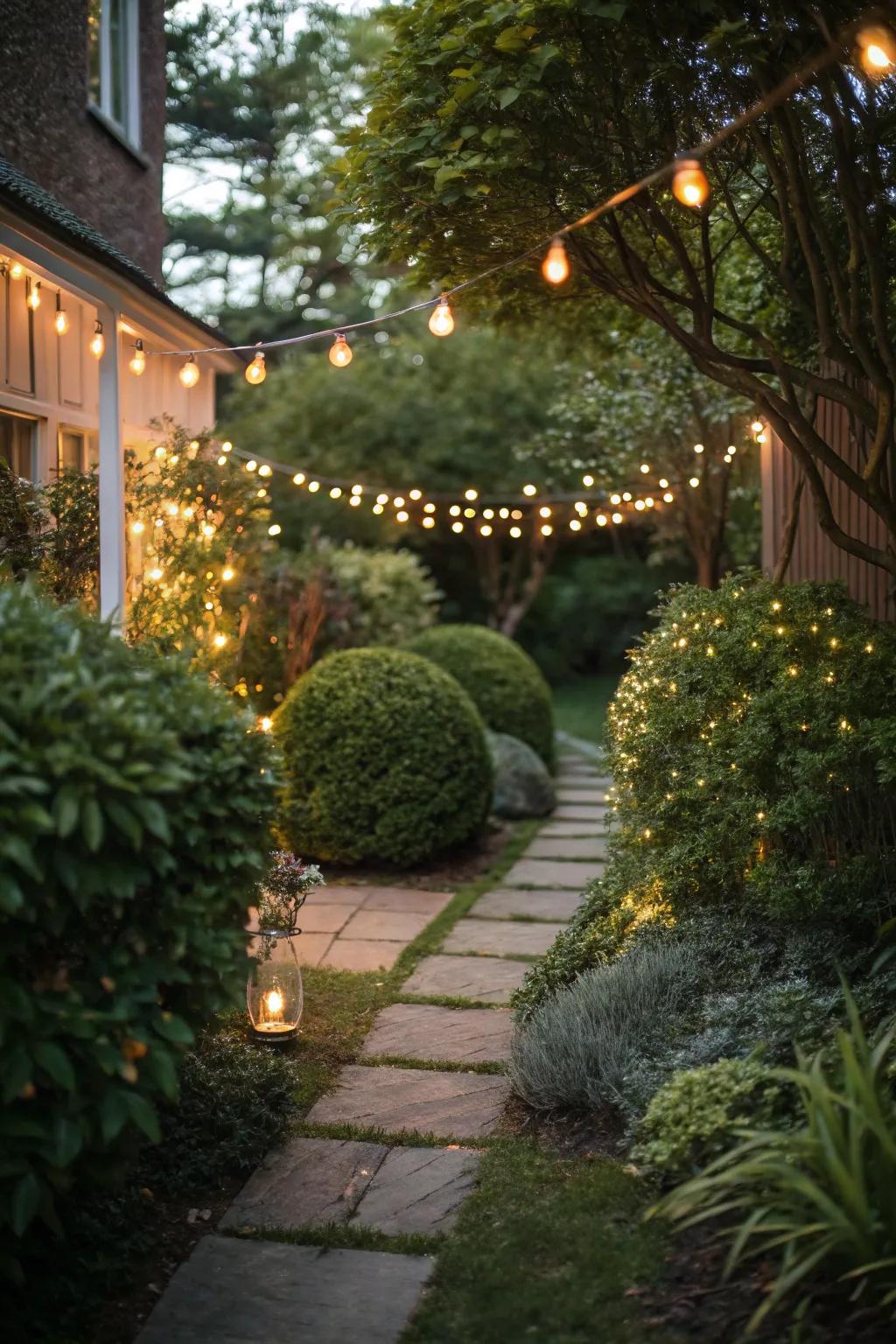 Illumination can conjure a magical ambiance in your garden, regardless of the time of day.