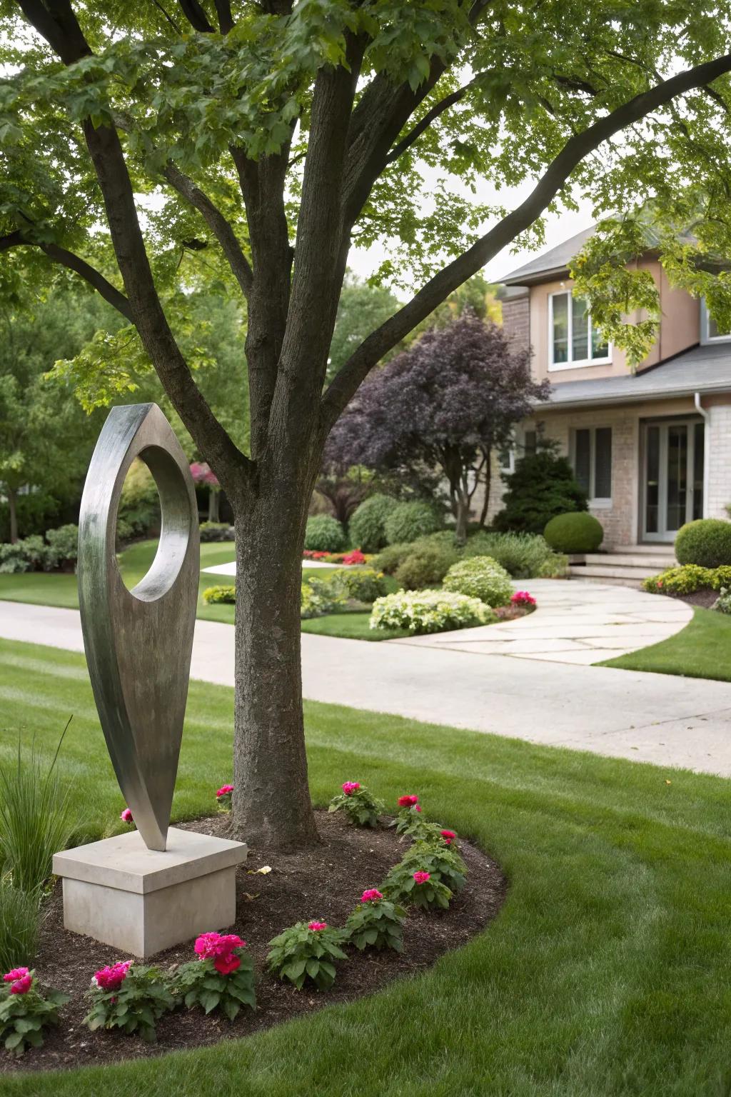 Creative figures present a distinctive and prominent element to tree landscapes.