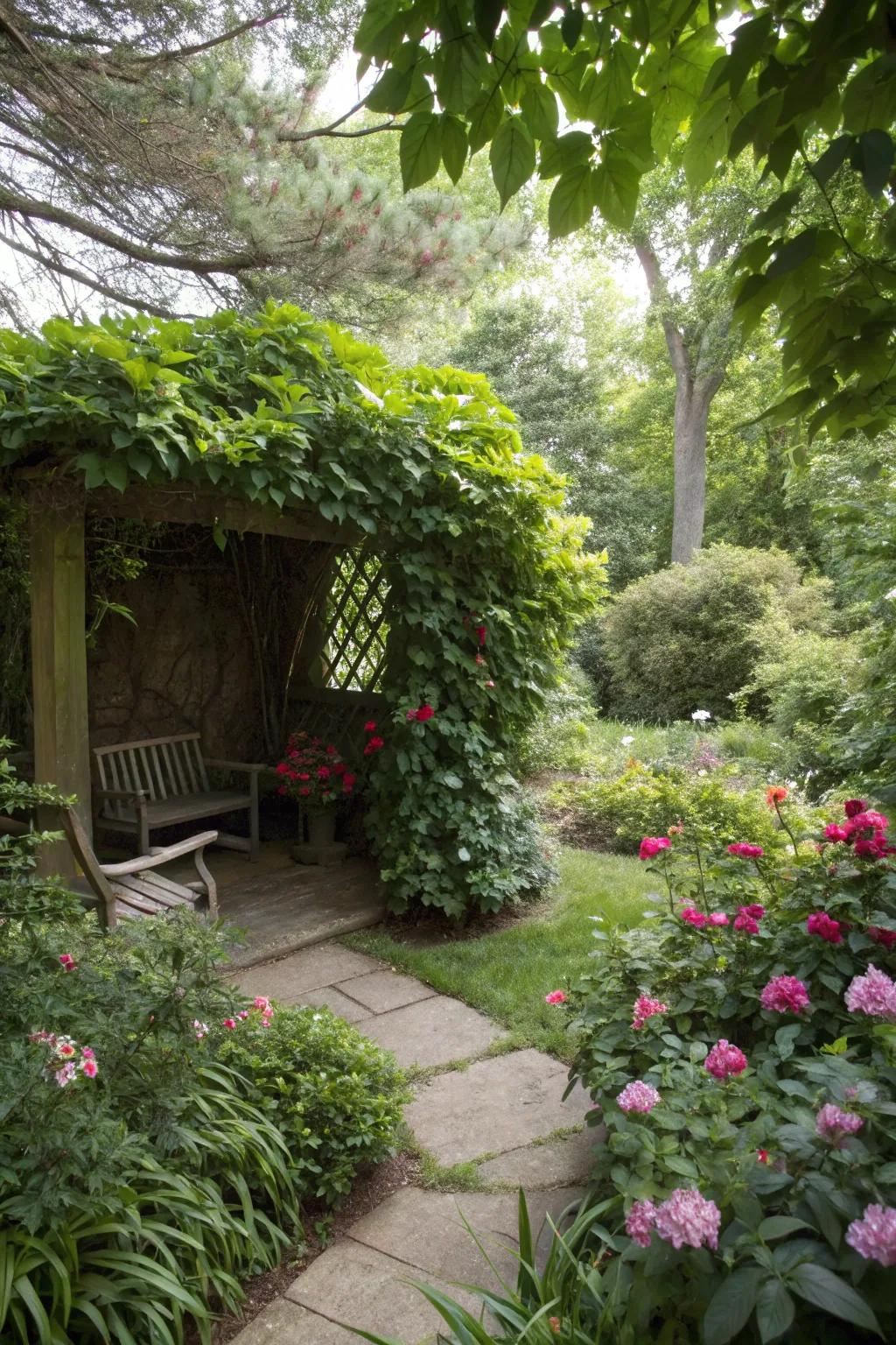 Create private retreats with clever plant placement.