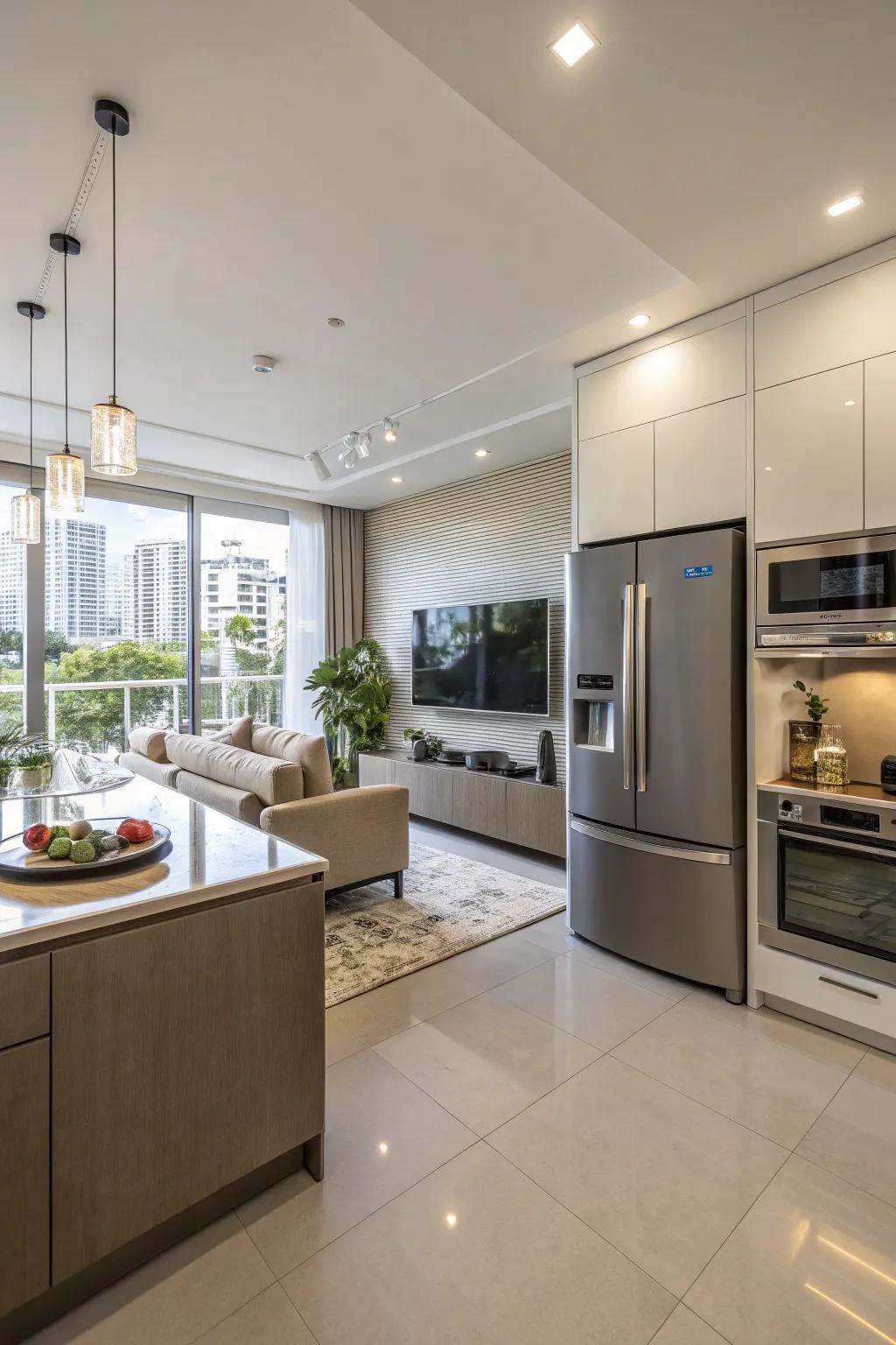 In this smart home, technology blends.