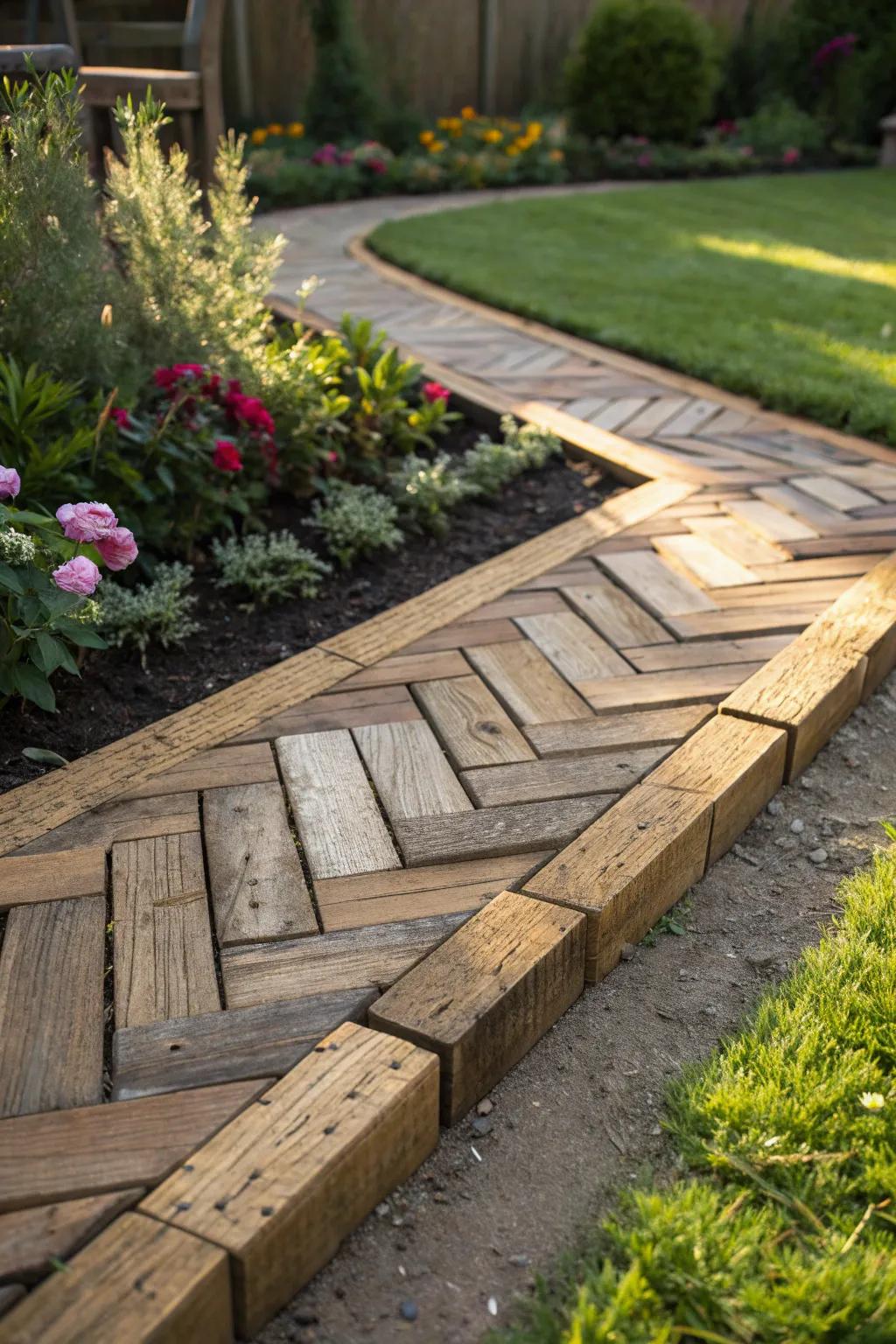 Transform your garden with artistic timber patterns that stand out.