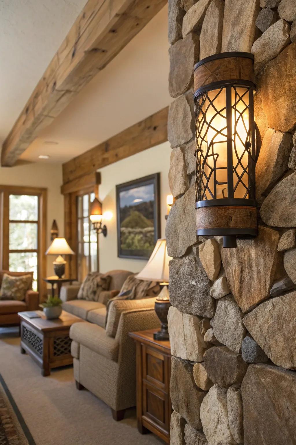 Tranquility and warmth are infused by natural elements.