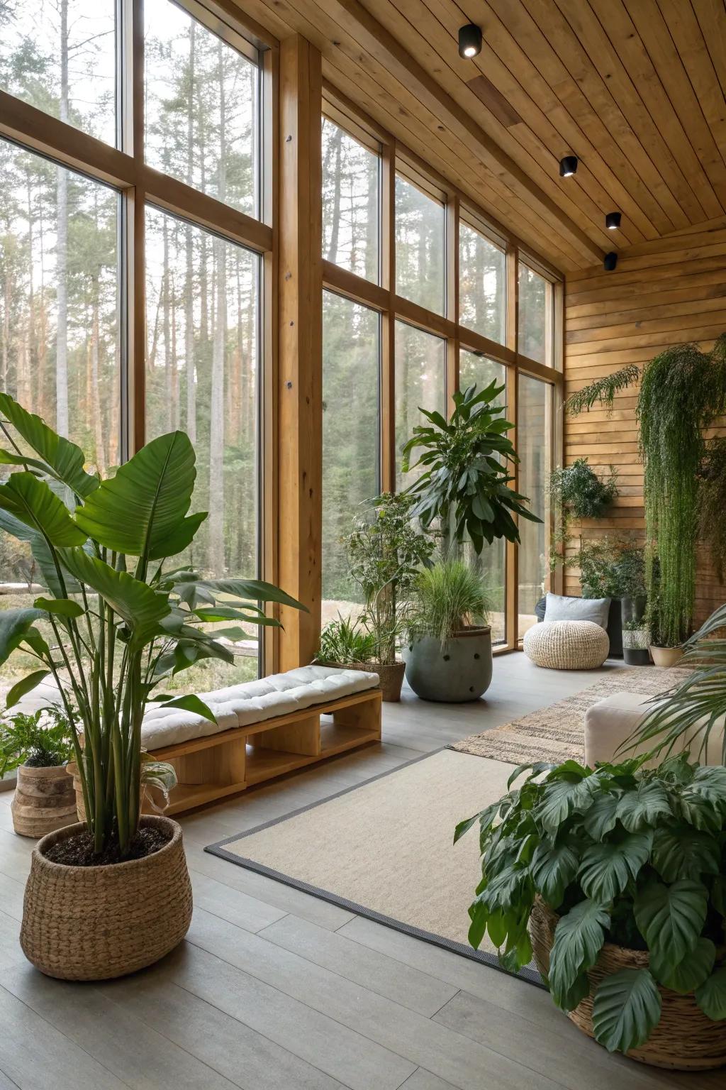 Natural elements add warmth to a room.