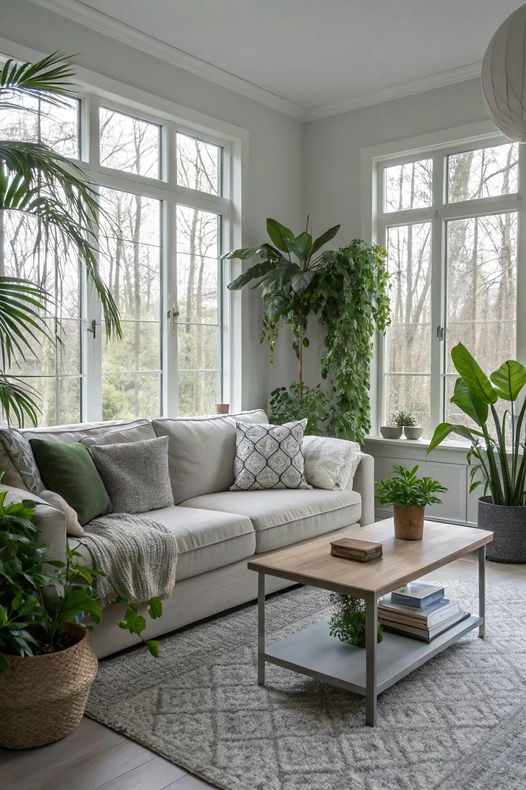 Plants bring freshness and vitality.