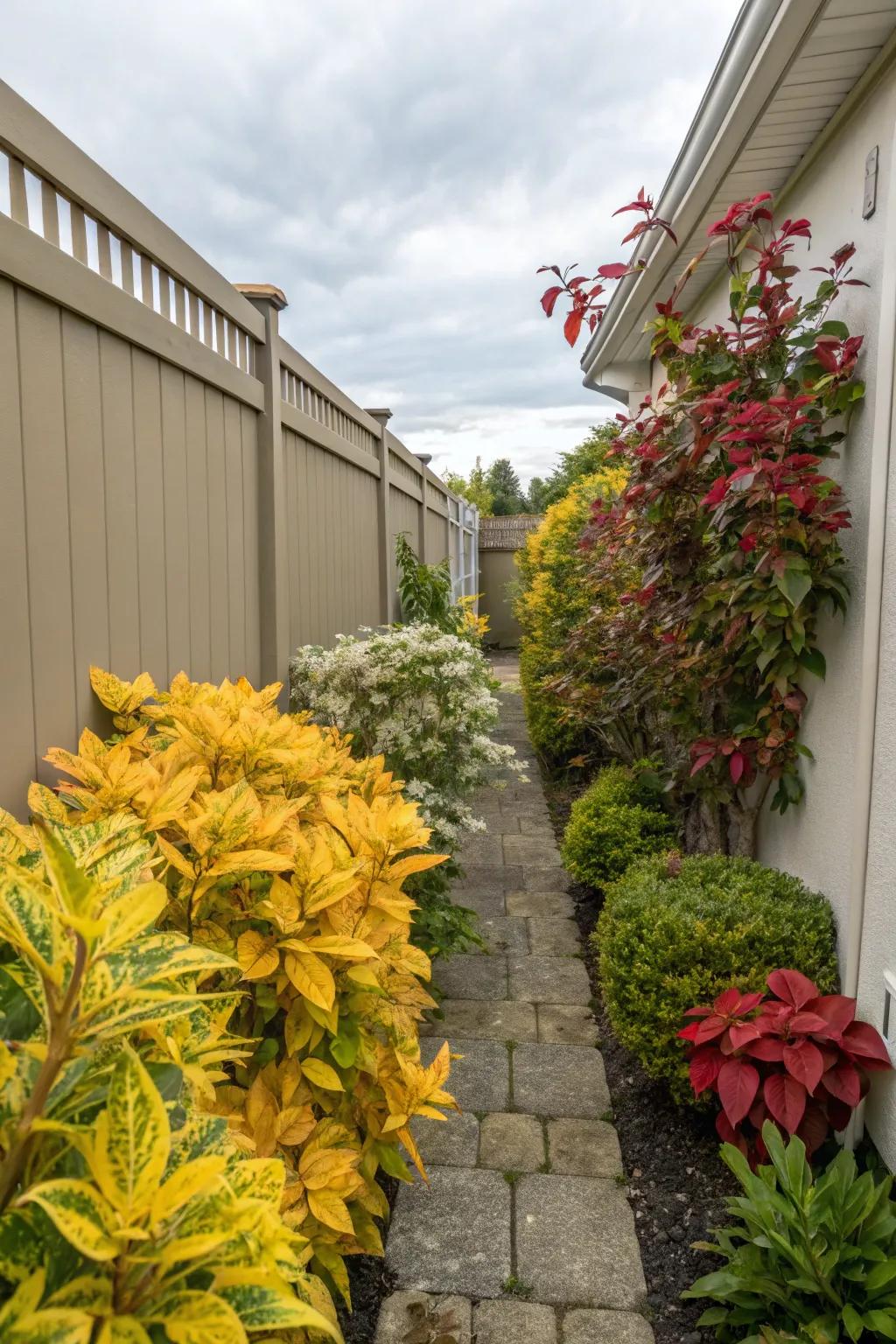 Colorful foliage can illuminate even the shadiest spots.