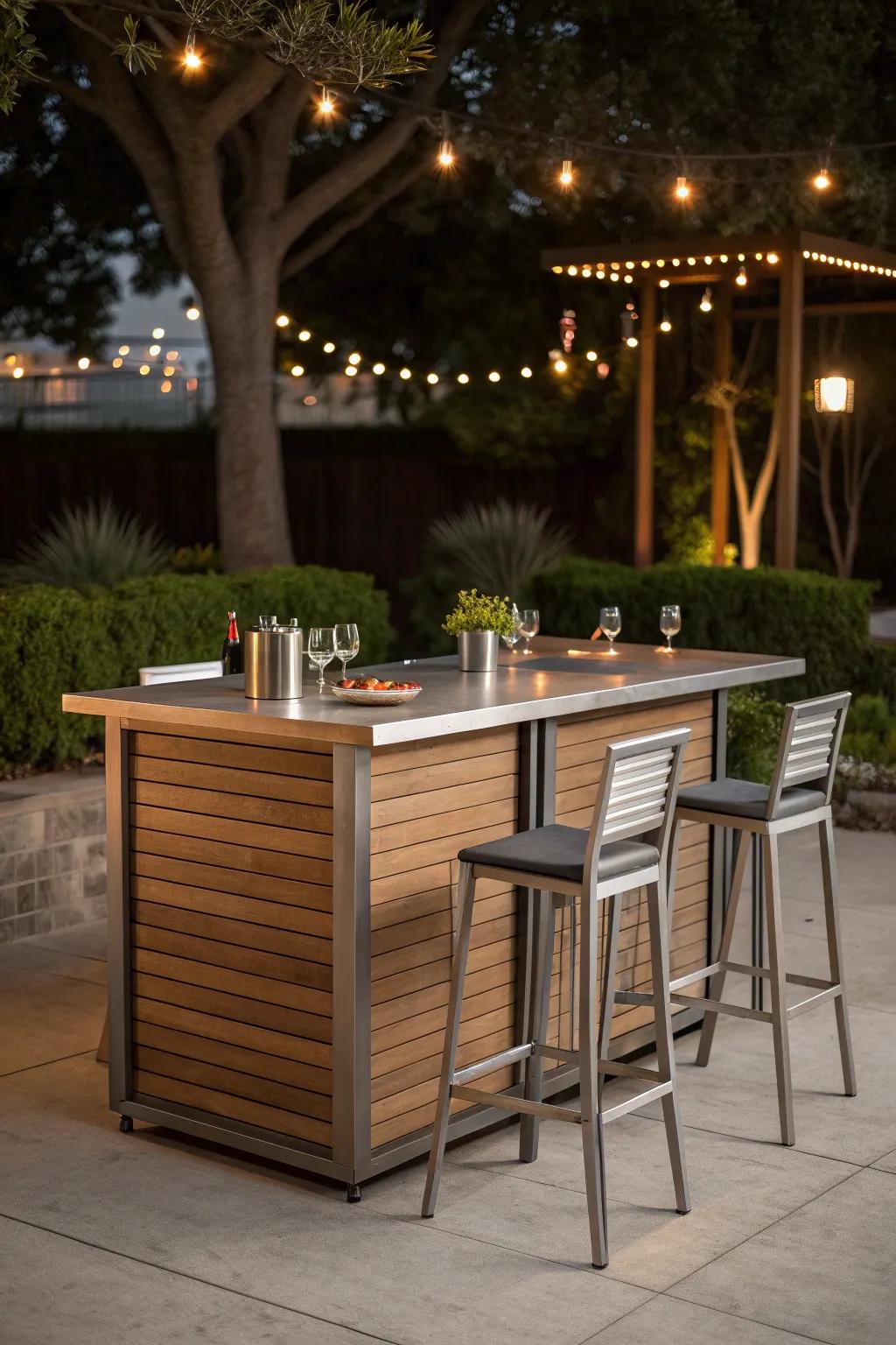 Elevate your outdoor gatherings with adaptable elegance: convertible furniture for every occasion.
